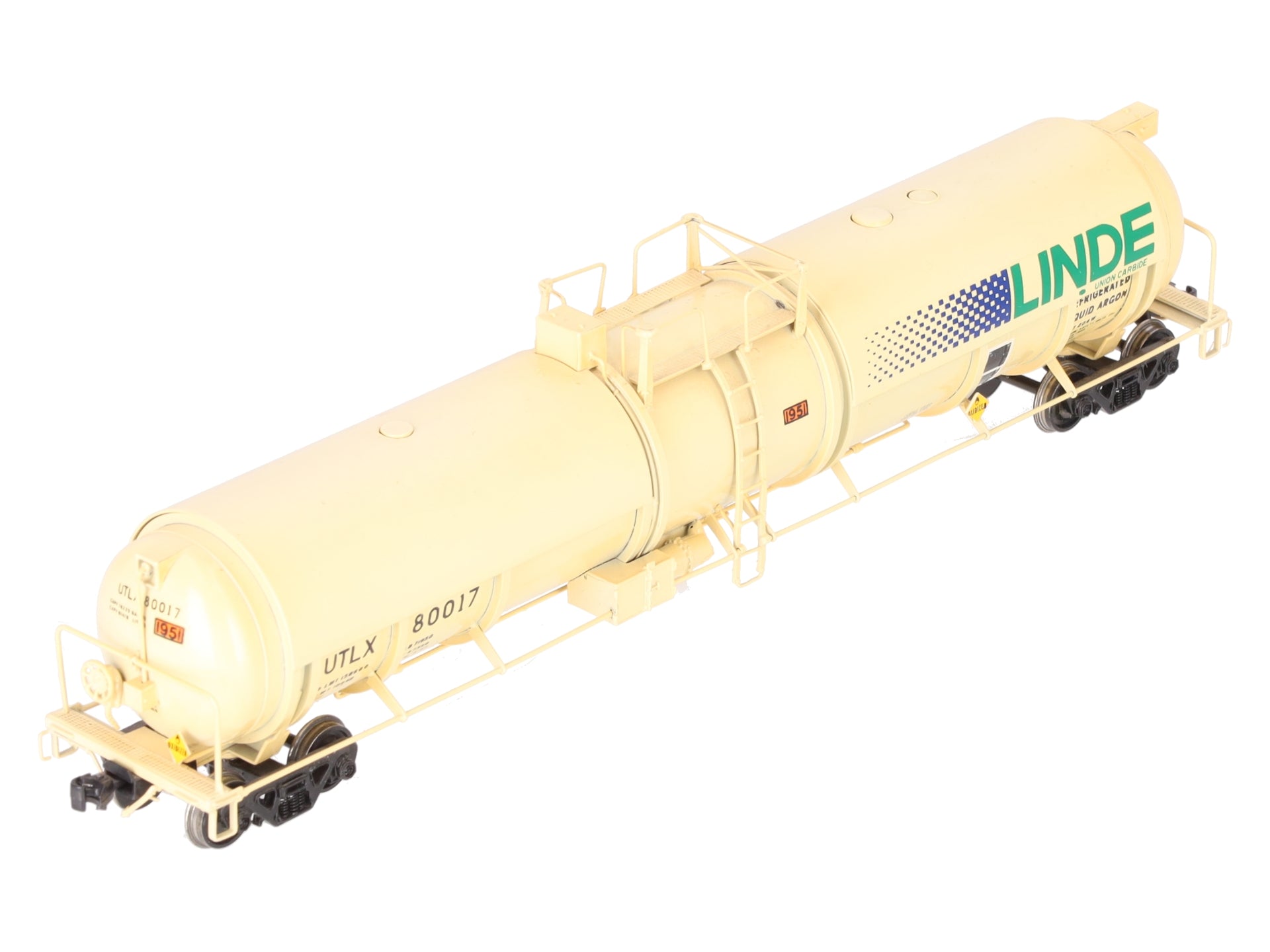 Overland 3167 HO BRASS Linde-Union Tank Liguid Arrgon Tank Car EX/Box