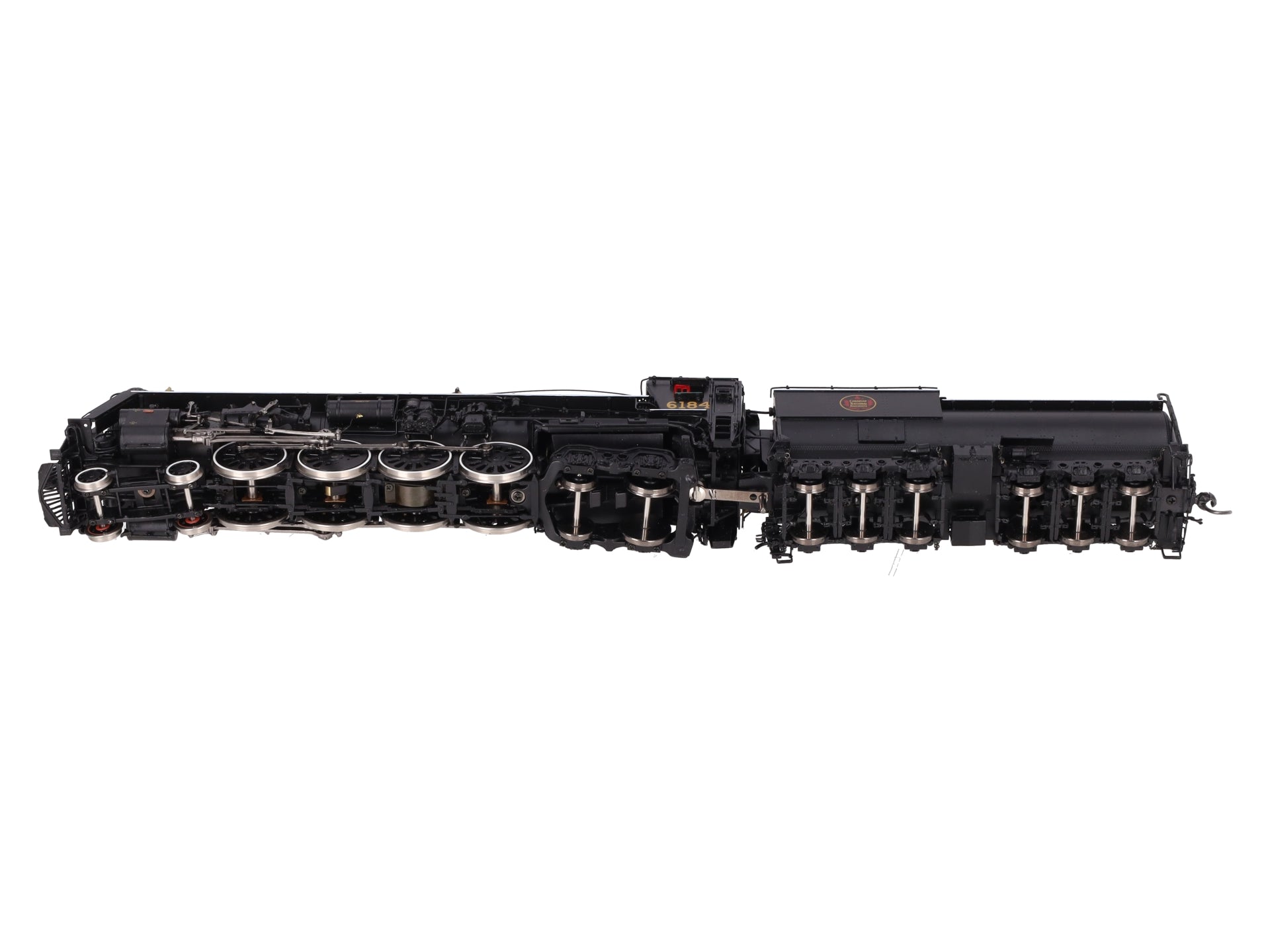 Division Point HO BRASS CNR U-2-f 4-8-4 Steam Locomotive & Tender #6184 - F/P EX/Box