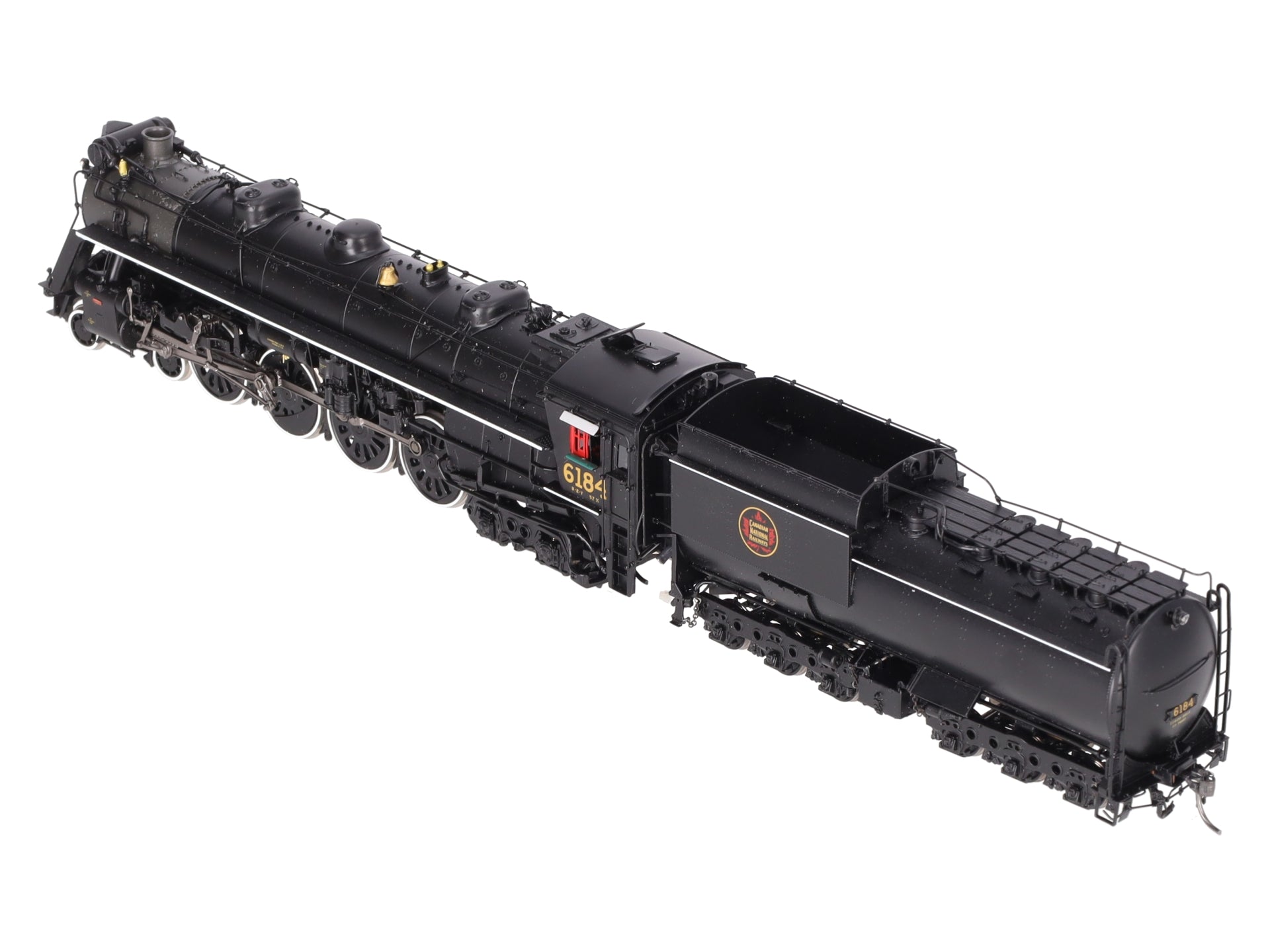 Division Point HO BRASS CNR U-2-f 4-8-4 Steam Locomotive & Tender #6184 - F/P EX/Box