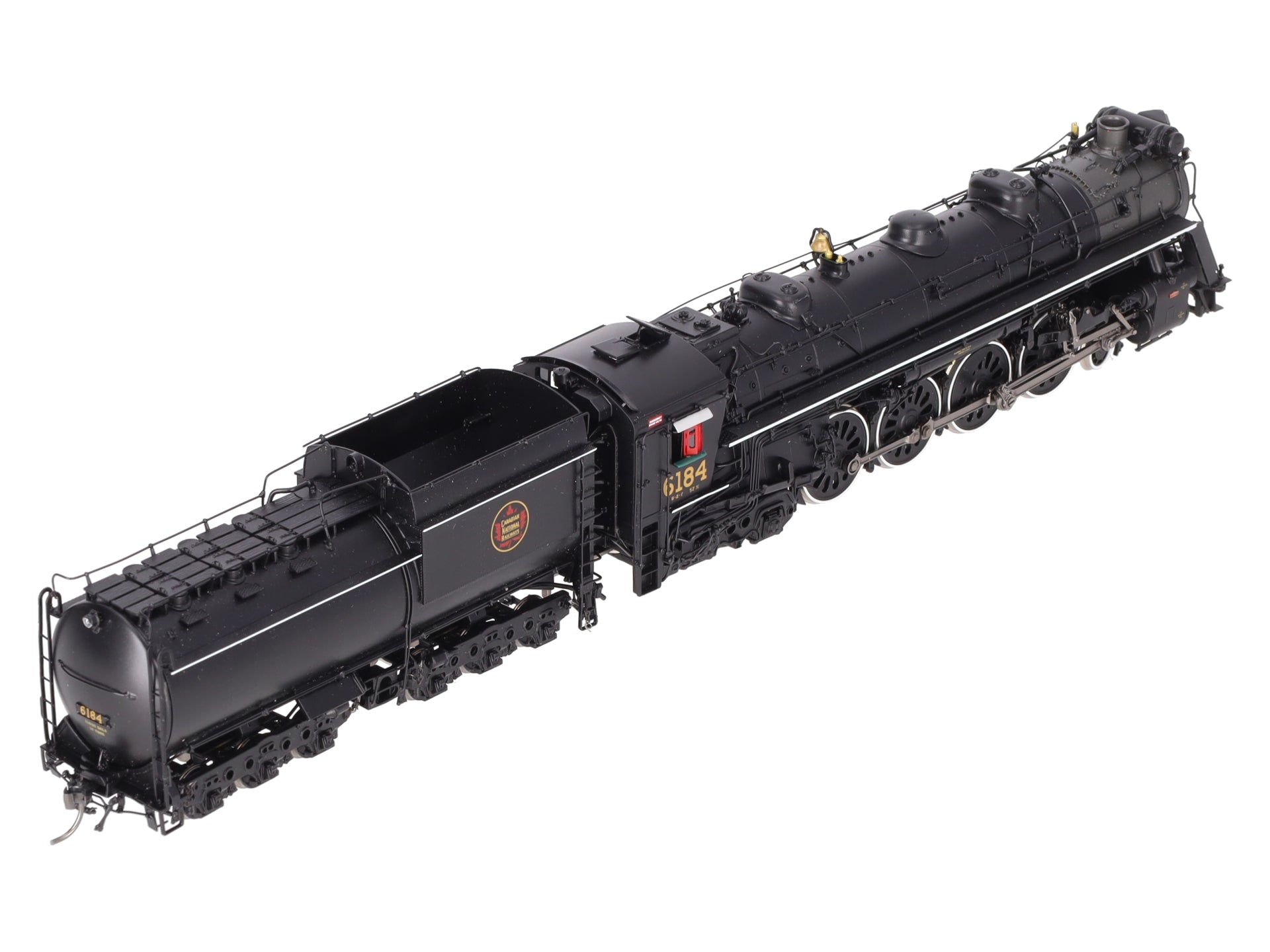 Division Point HO BRASS CNR U-2-f 4-8-4 Steam Locomotive & Tender #6184 - F/P EX/Box