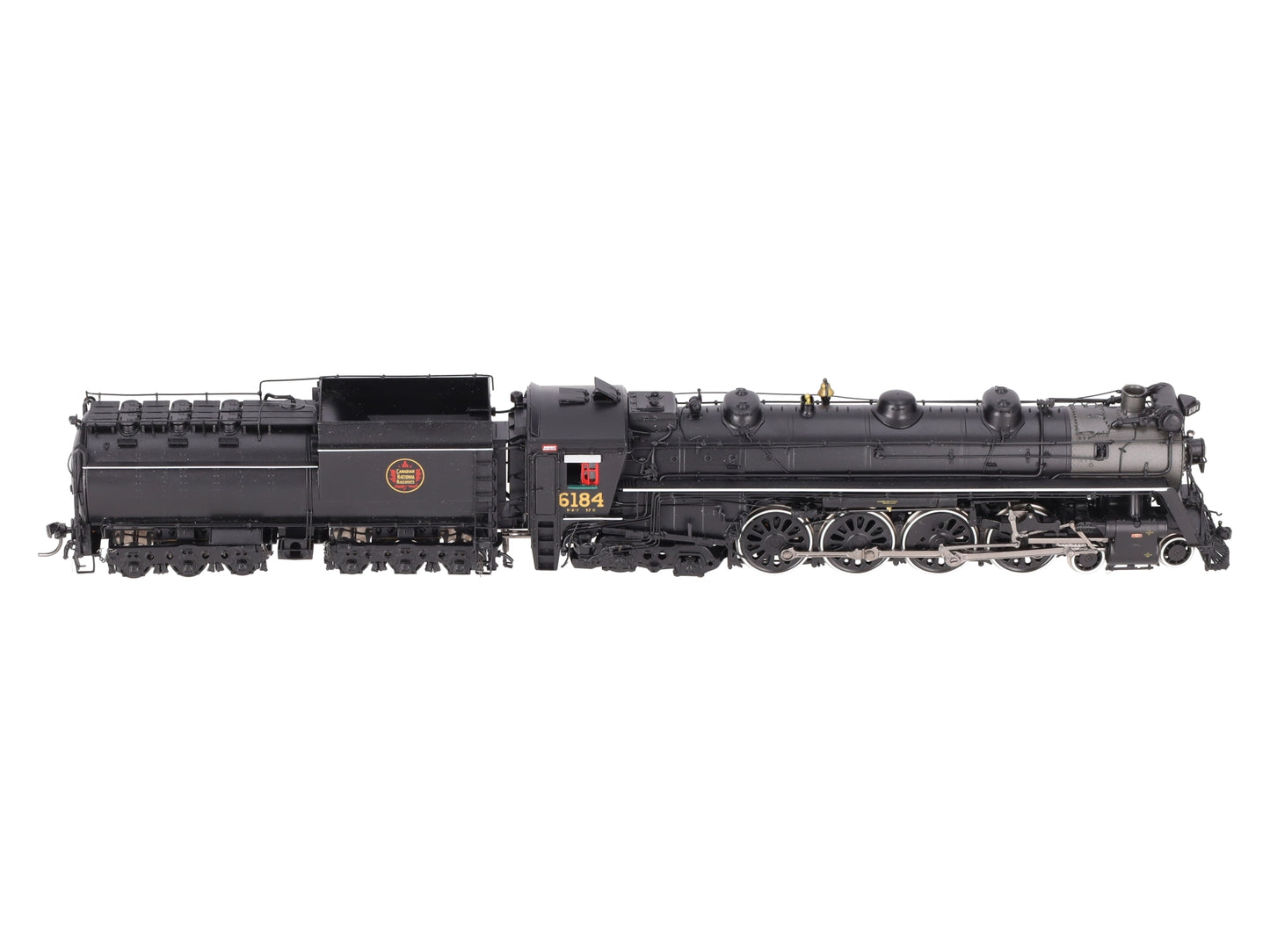 Division Point HO BRASS CNR U-2-f 4-8-4 Steam Locomotive & Tender #6184 - F/P EX/Box