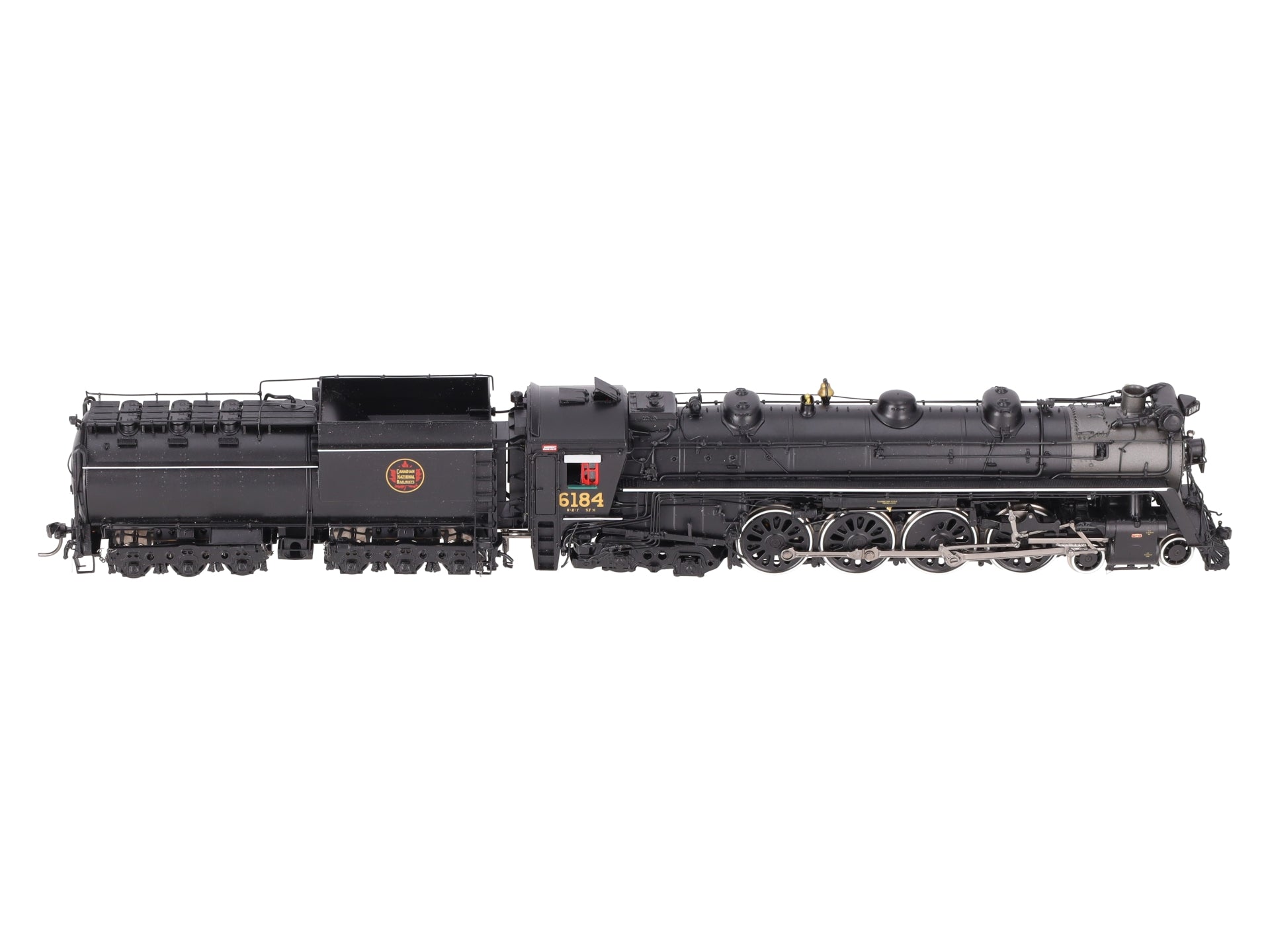 Division Point HO BRASS CNR U-2-f 4-8-4 Steam Locomotive & Tender #6184 - F/P EX/Box