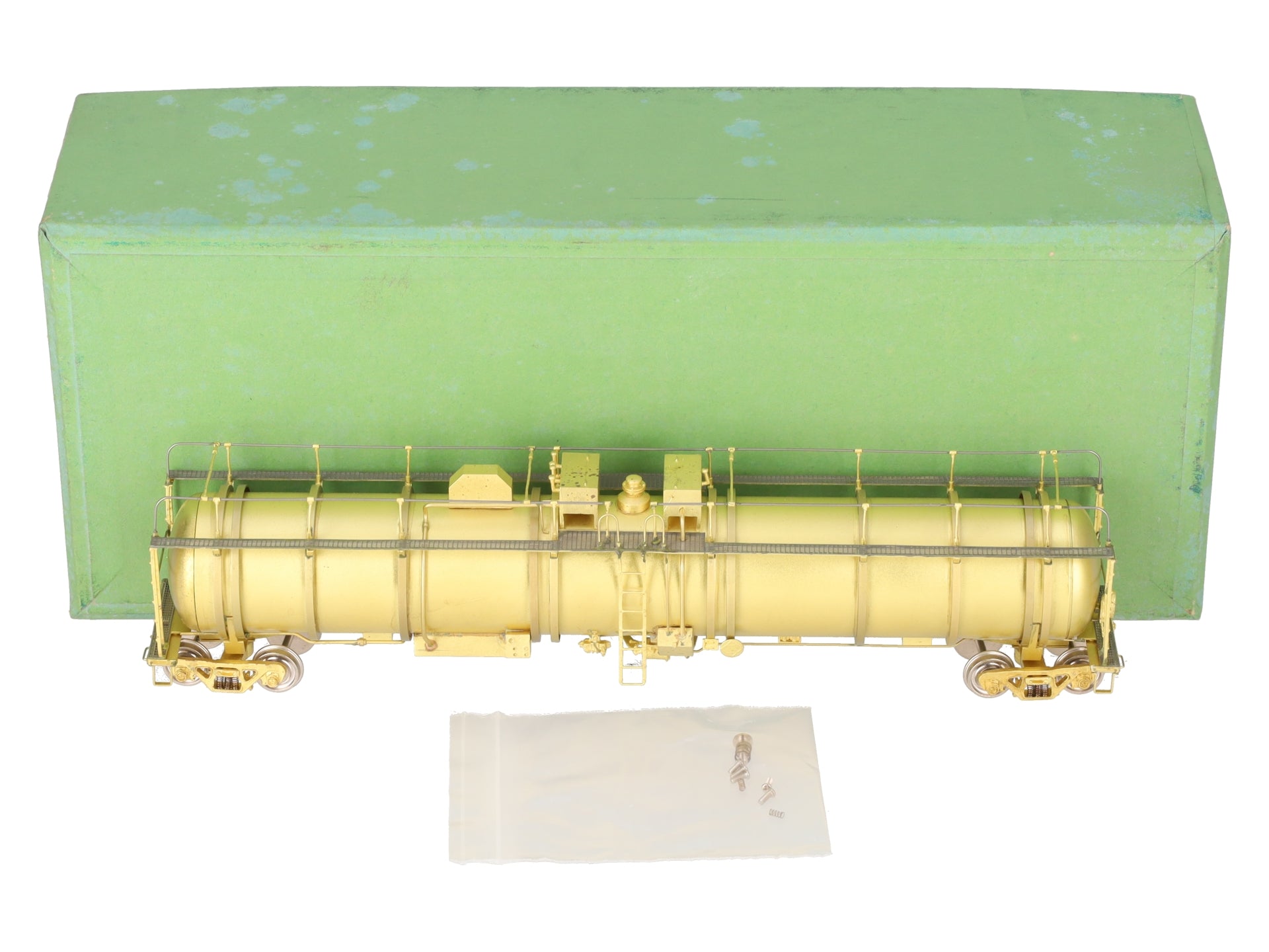 Overland 3029 HO BRASS 61' 15,000 Gallon Liquid Air Tank Car - Unpainted EX/Box