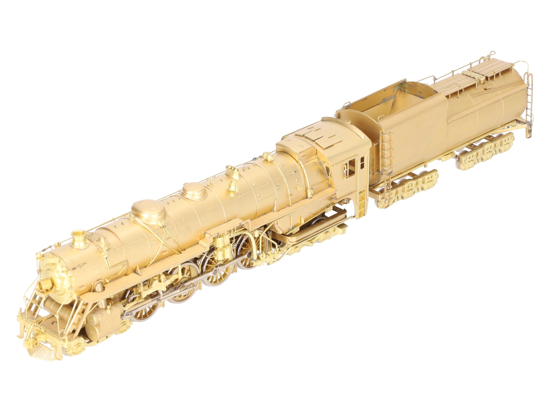 Oriental Limited HO BRASS GTW U-3b 4-8-4 Steam Locomotive & Tender - Unpainted EX/Box