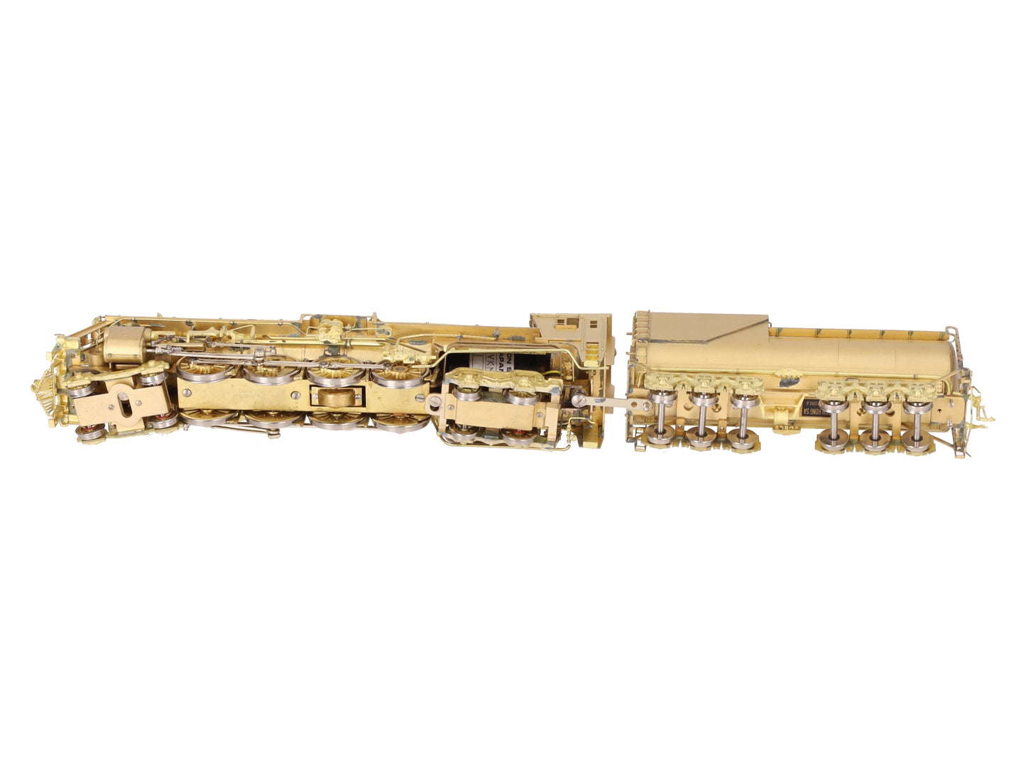 Oriental Limited HO BRASS GTW U-3b 4-8-4 Steam Locomotive & Tender - Unpainted EX/Box