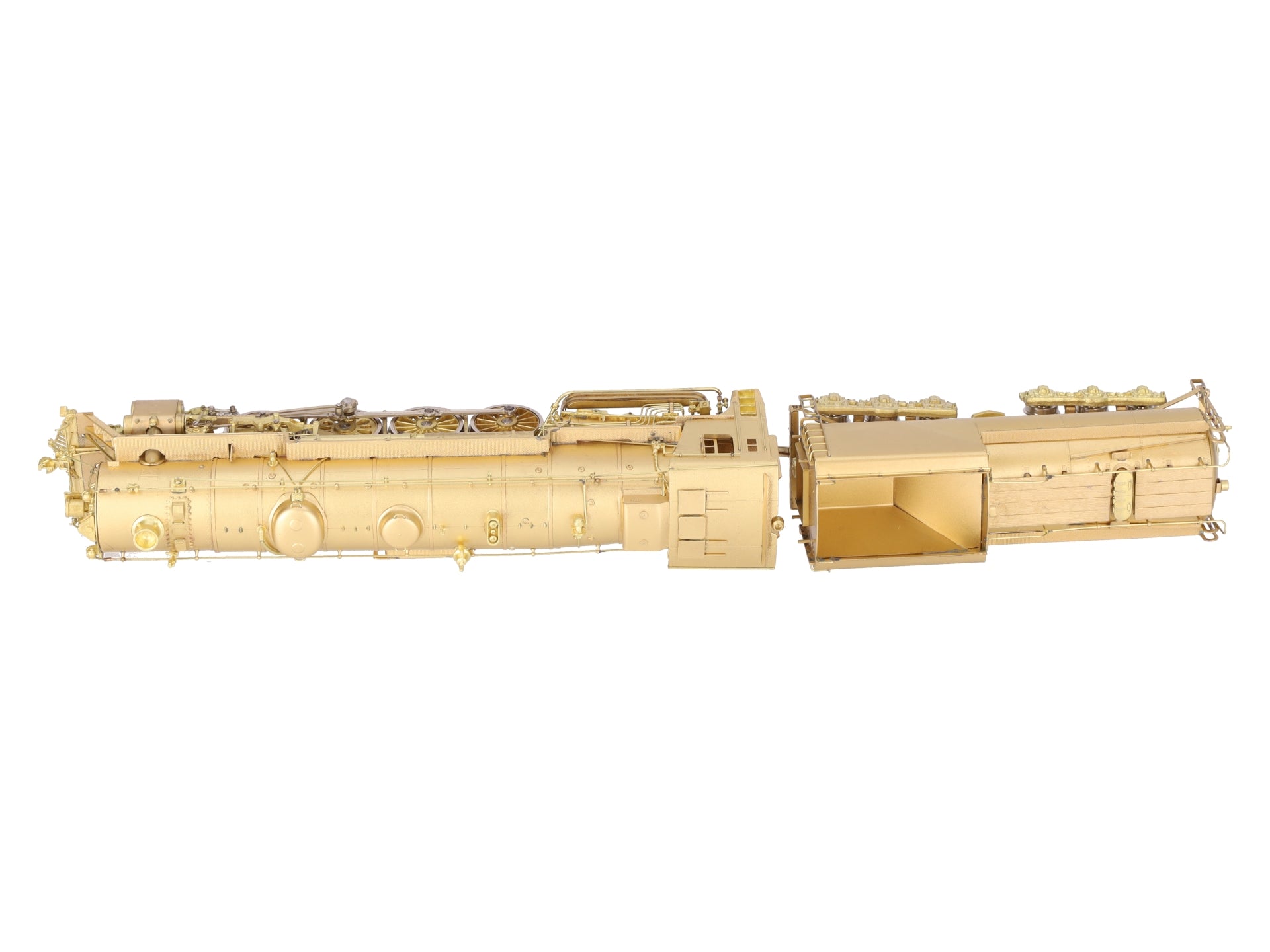 Oriental Limited HO BRASS GTW U-3b 4-8-4 Steam Locomotive & Tender - Unpainted EX/Box