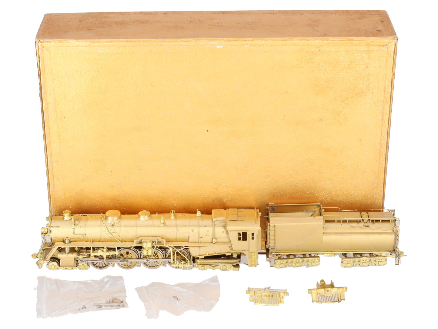 Oriental Limited HO BRASS GTW U-3b 4-8-4 Steam Locomotive & Tender - Unpainted EX/Box