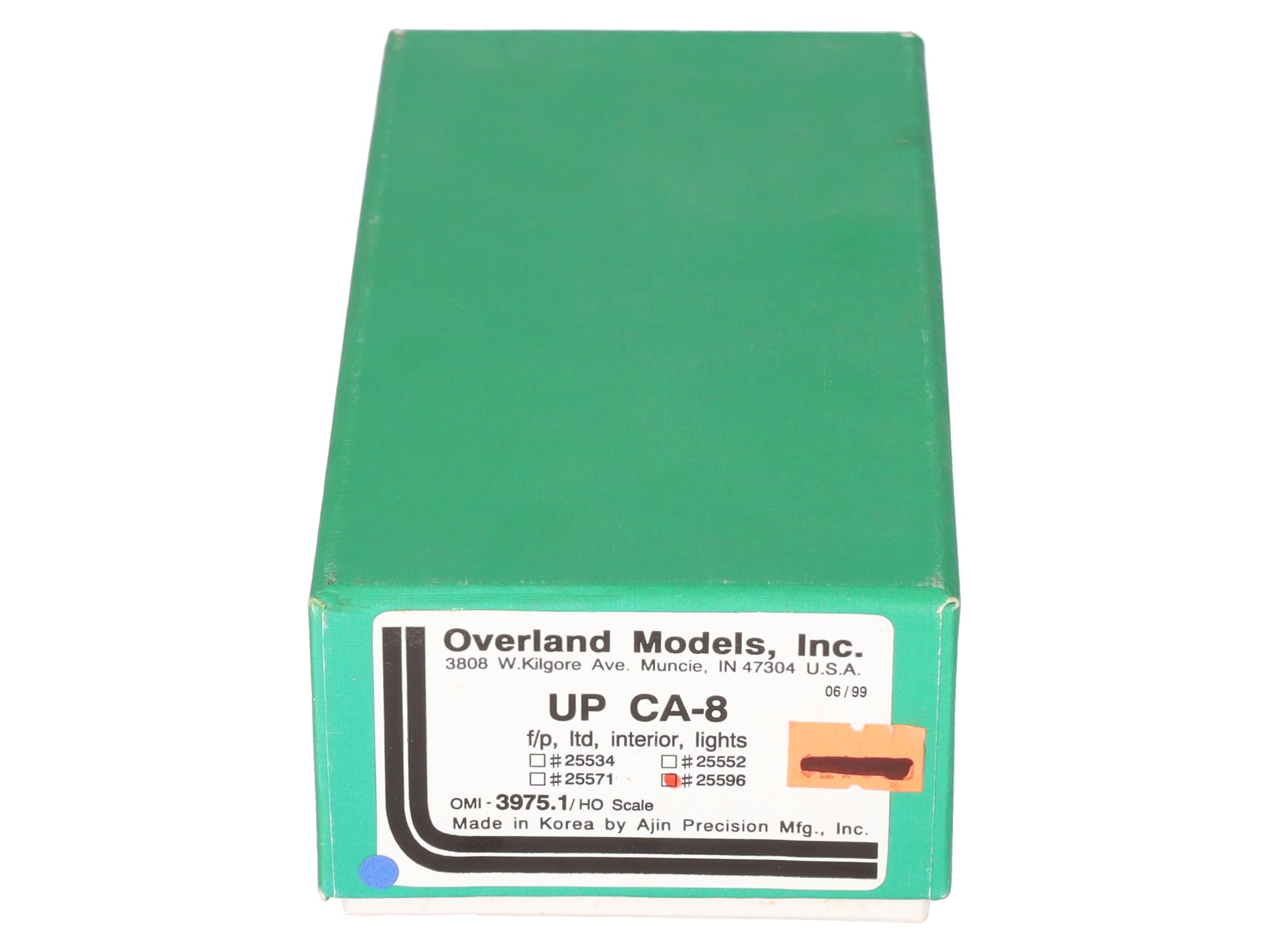 Overland OMI-3975.1 HO Scale Union Pacific CA-8 Caboose #25596 - Factory Painted LN/Box