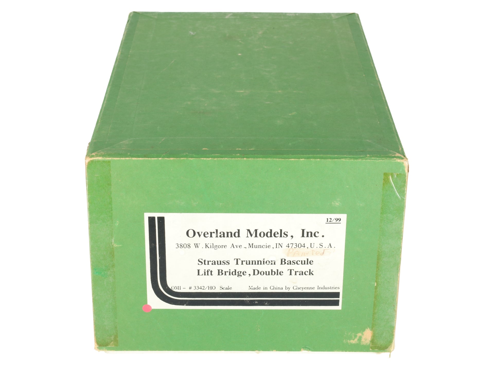 Overland 3342 HO Strauss Trunnion Bascule Double Track Lift Bridge - Painted/Box