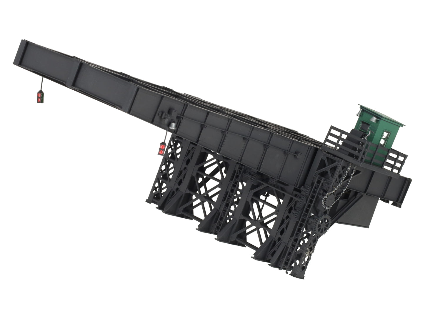 Overland 3342 HO Strauss Trunnion Bascule Double Track Lift Bridge - Painted/Box
