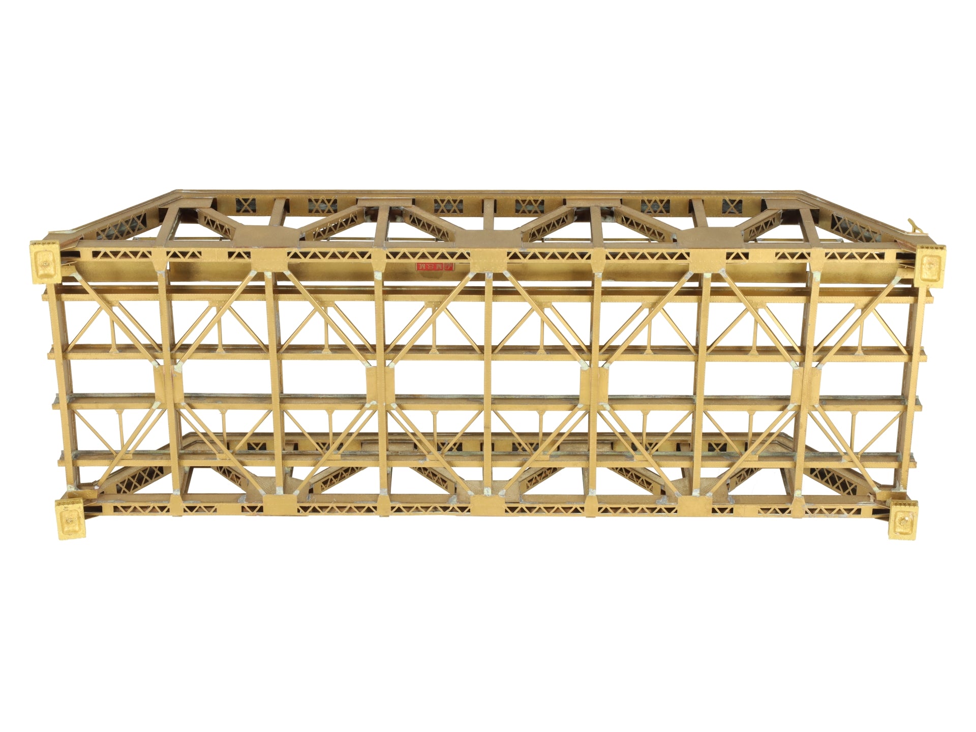 Overland OMI-1399 HO Scale BRASS Pony Truss Thru Bridge 93' EX/Box