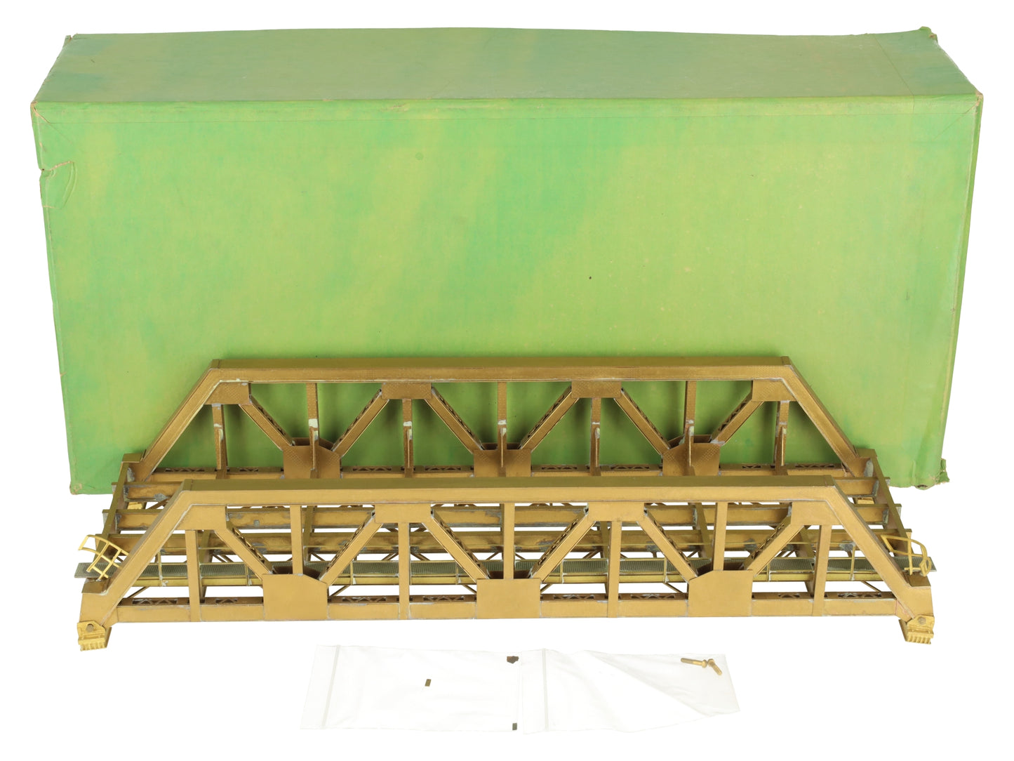 Overland OMI-1399 HO Scale BRASS Pony Truss Thru Bridge 93' EX/Box