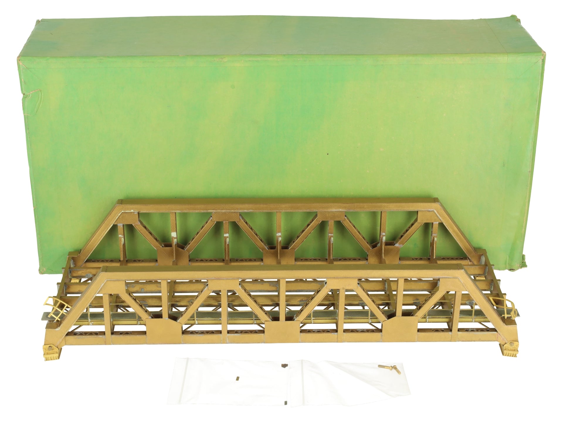 Overland OMI-1399 HO Scale BRASS Pony Truss Thru Bridge 93' EX/Box