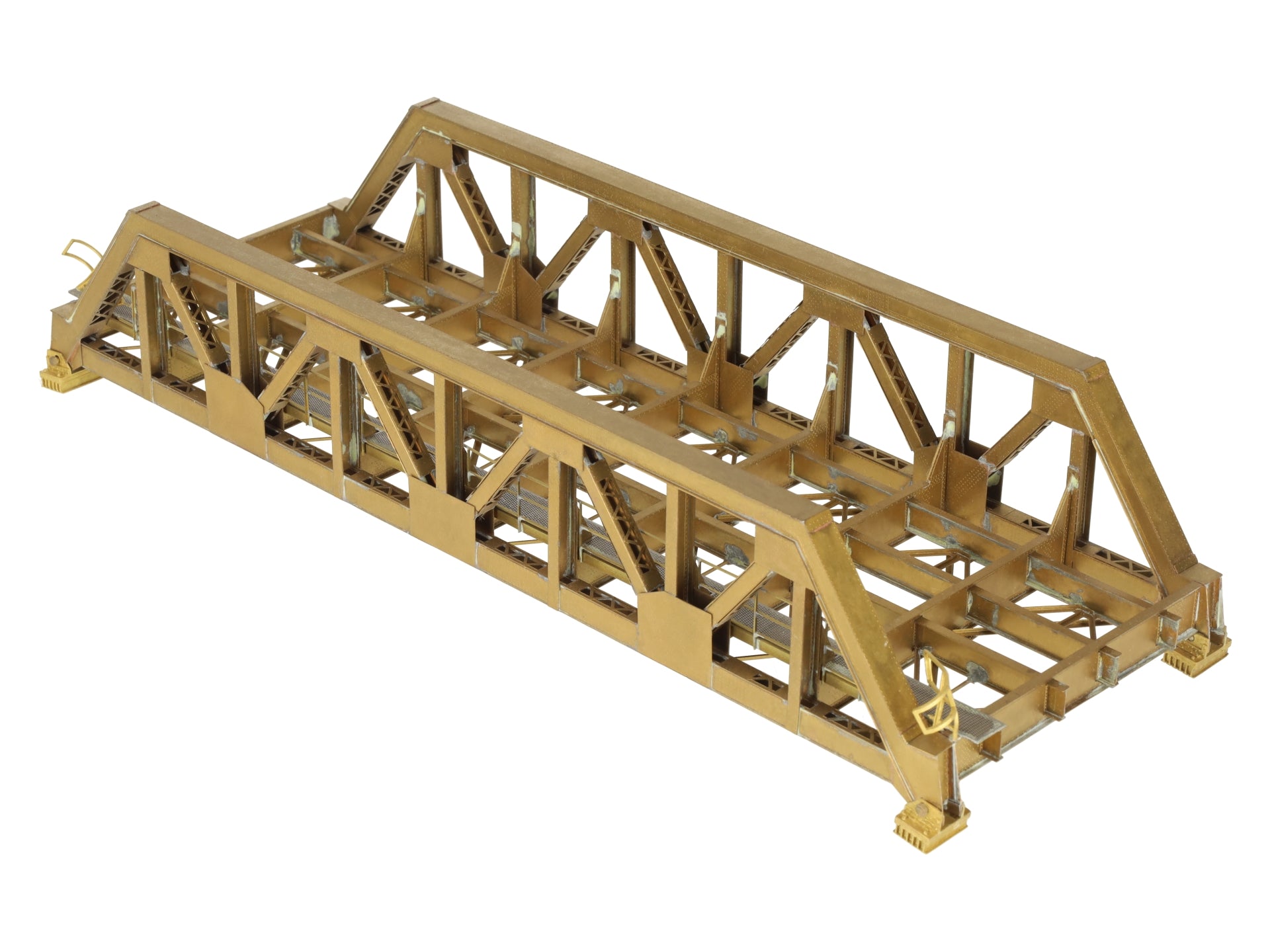 Overland OMI-1399 HO Scale BRASS Pony Truss Thru Bridge 93' EX/Box