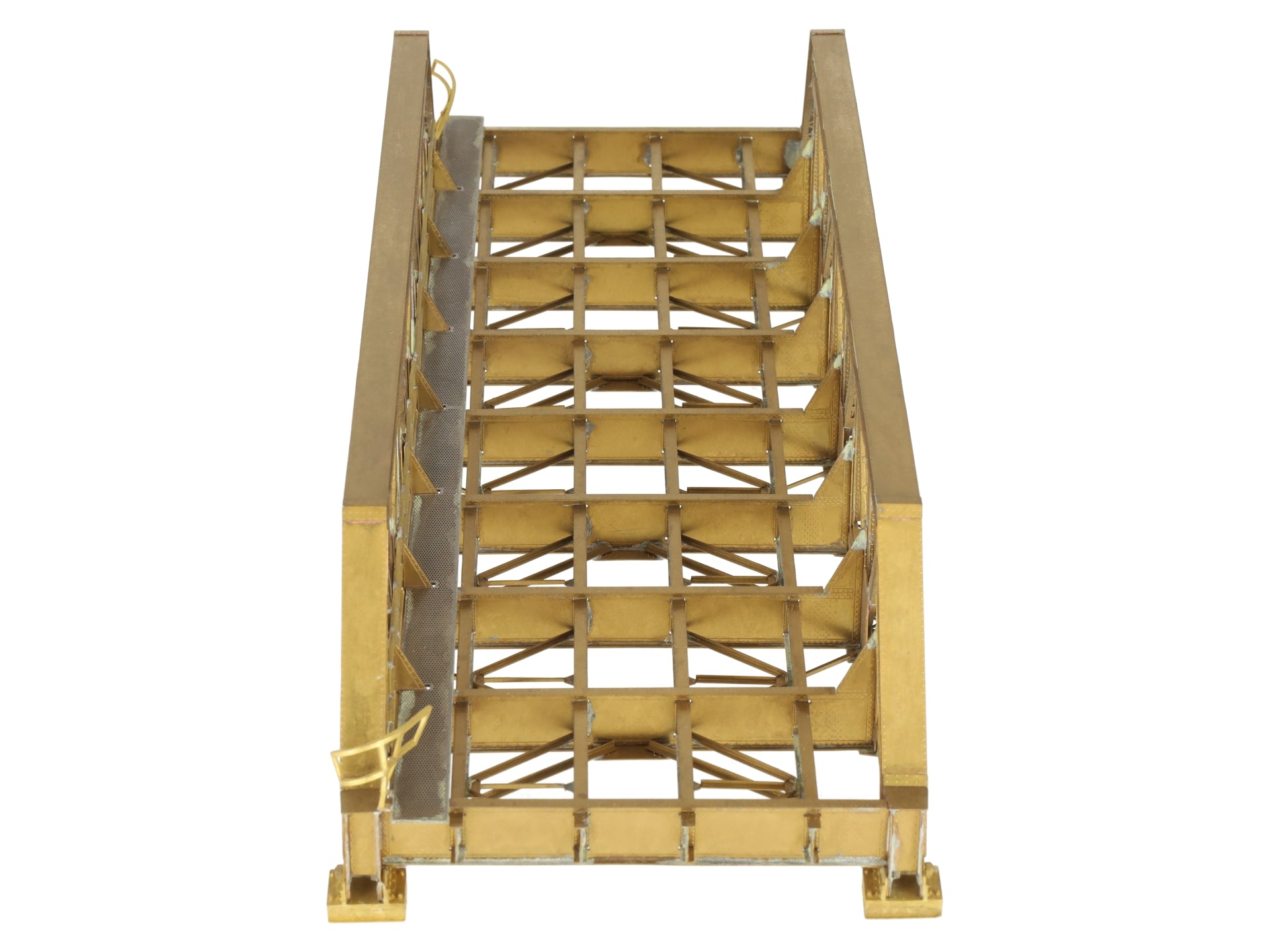 Overland OMI-1399 HO Scale BRASS Pony Truss Thru Bridge 93' EX/Box