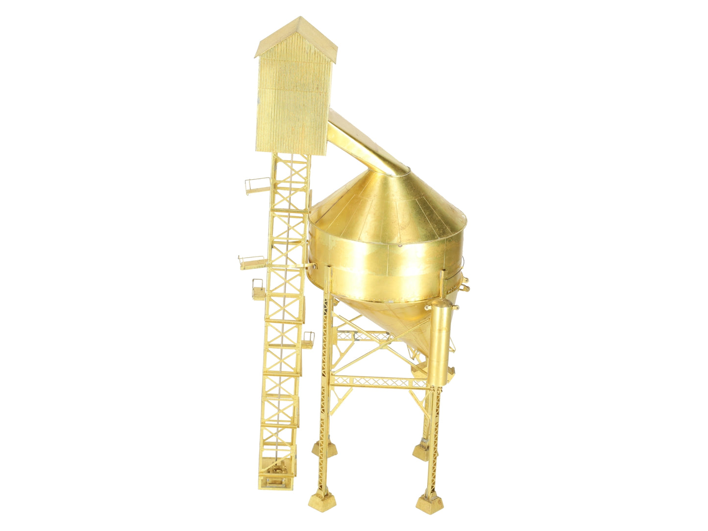 Overland 1348 HO Scale BRASS Ogle Steel Type Coaling Tower - Unpainted VG/Box
