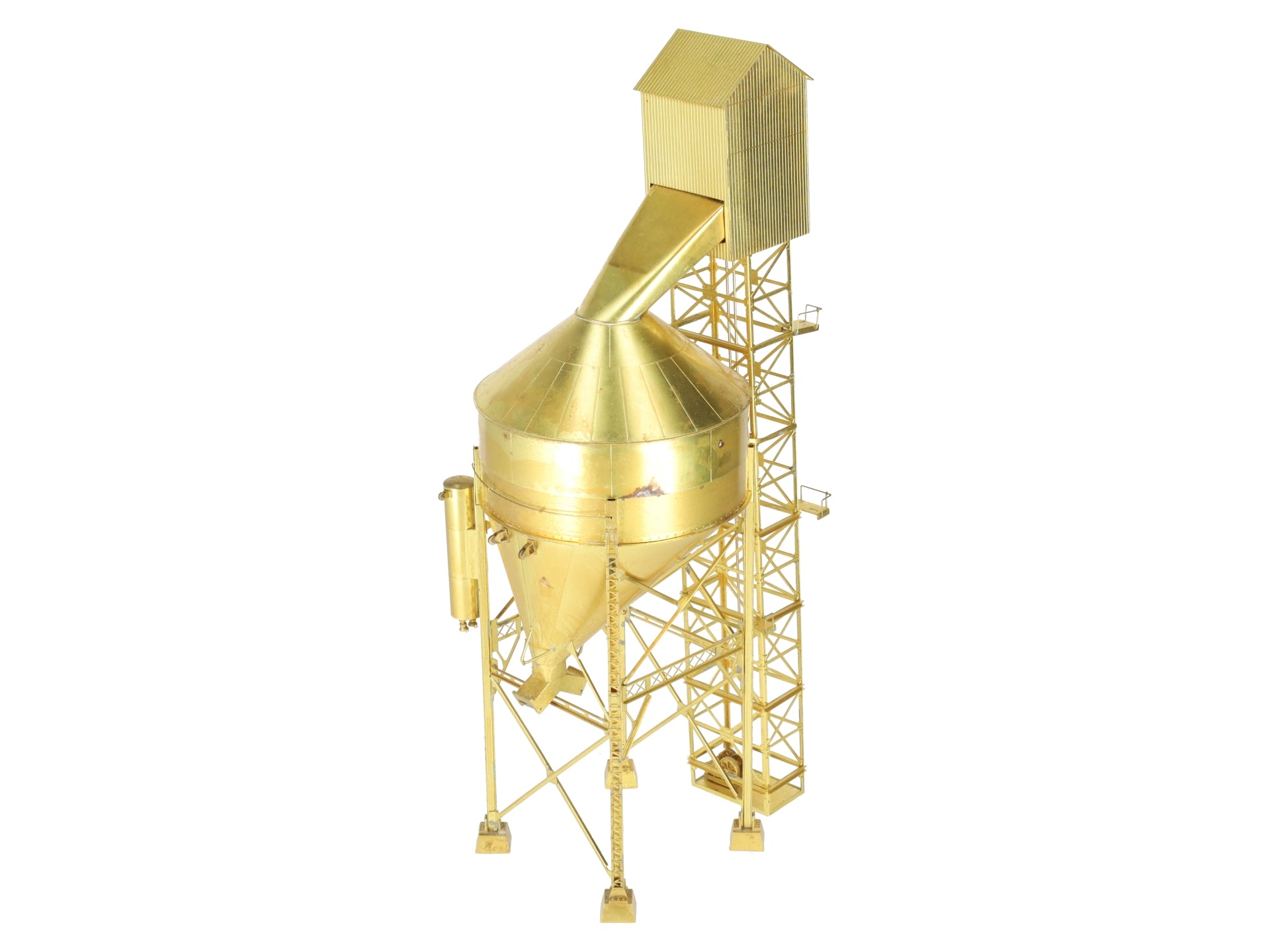 Overland 1348 HO Scale BRASS Ogle Steel Type Coaling Tower - Unpainted VG/Box