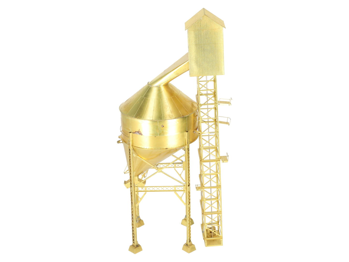 Overland 1348 HO Scale BRASS Ogle Steel Type Coaling Tower - Unpainted VG/Box