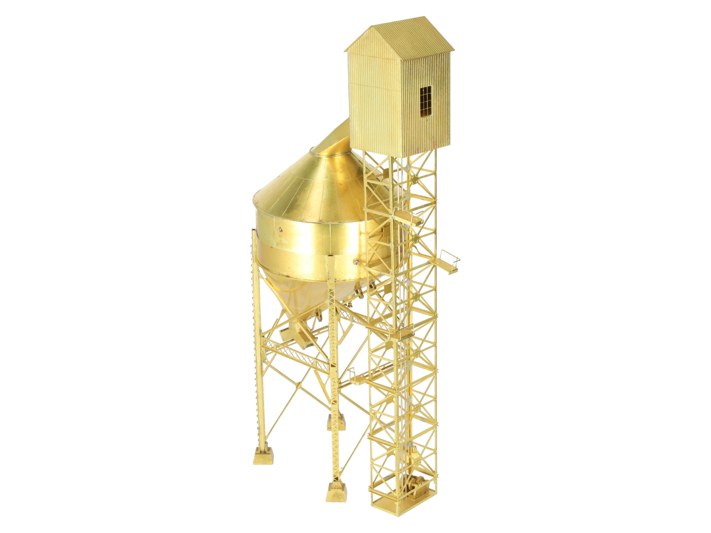 Overland 1348 HO Scale BRASS Ogle Steel Type Coaling Tower - Unpainted VG/Box