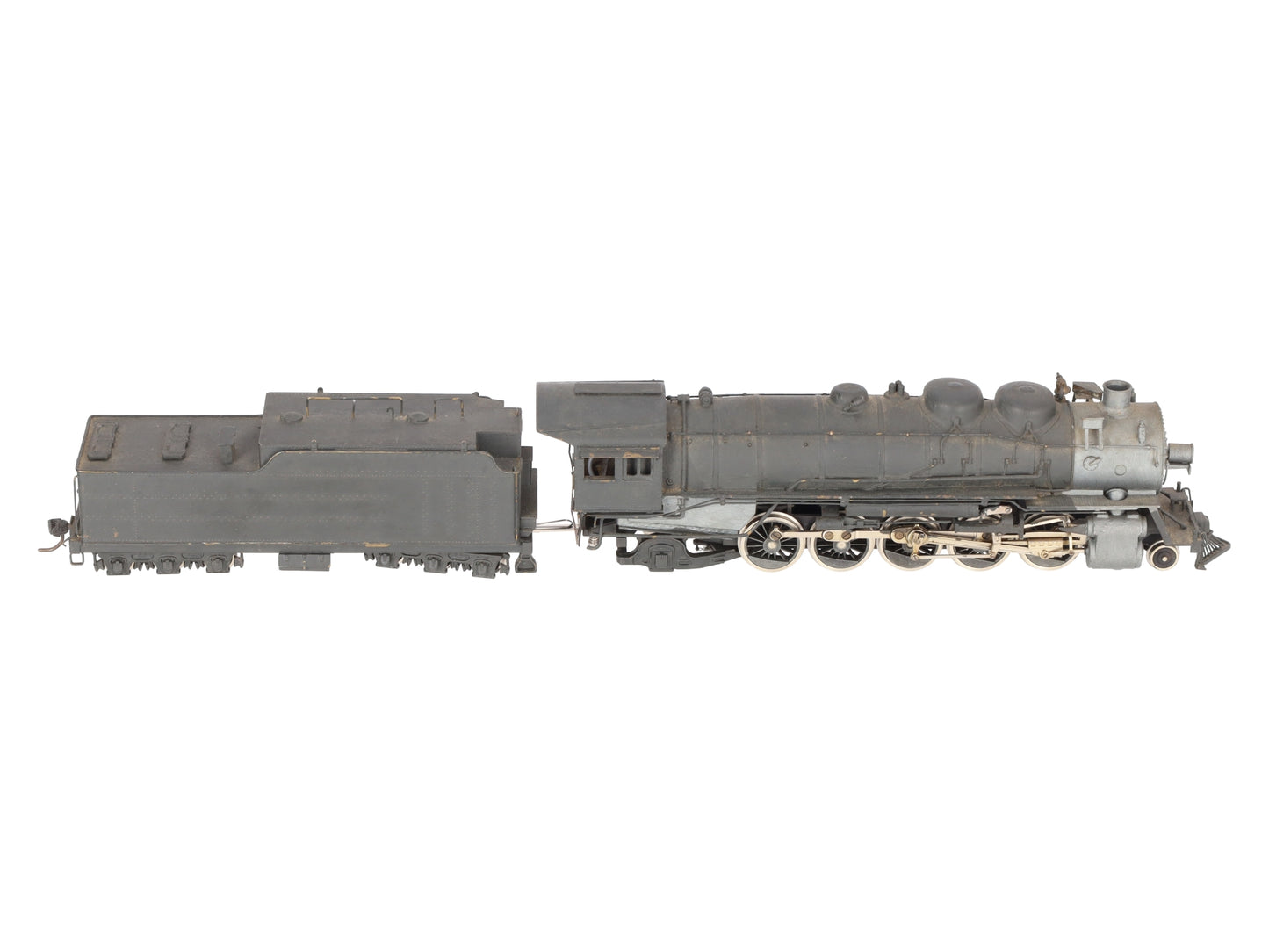 NWSL HO Scale BRASS Santa Fe TTT 3800 2-10-2 Steam Locomotive w/ Tender- Painted