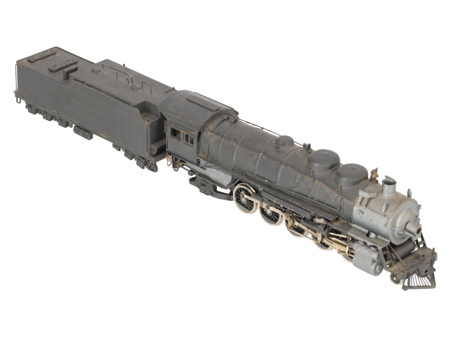 NWSL HO Scale BRASS Santa Fe TTT 3800 2-10-2 Steam Locomotive w/ Tender- Painted