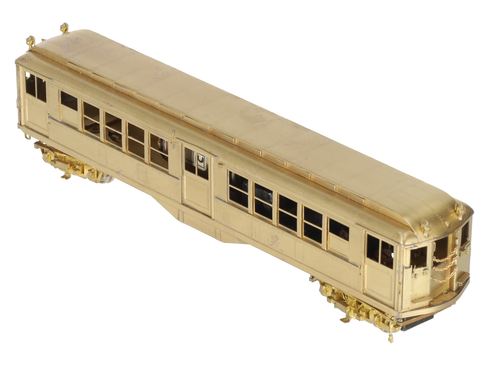 WP Car Corps HO Scale BRASS Powered IRT Low V Subway Car- Unpainted VG/Box
