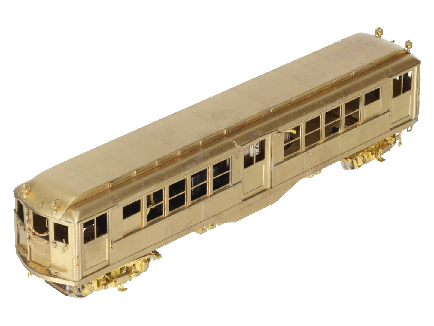WP Car Corps HO Scale BRASS Powered IRT Low V Subway Car- Unpainted VG/Box