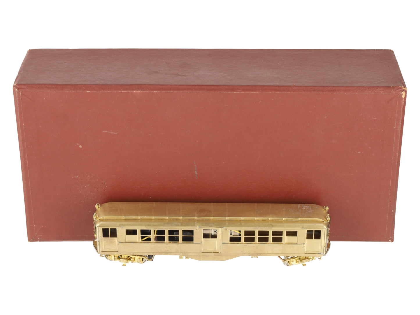 WP Car Corps HO Scale BRASS Powered IRT Low V Subway Car- Unpainted VG/Box