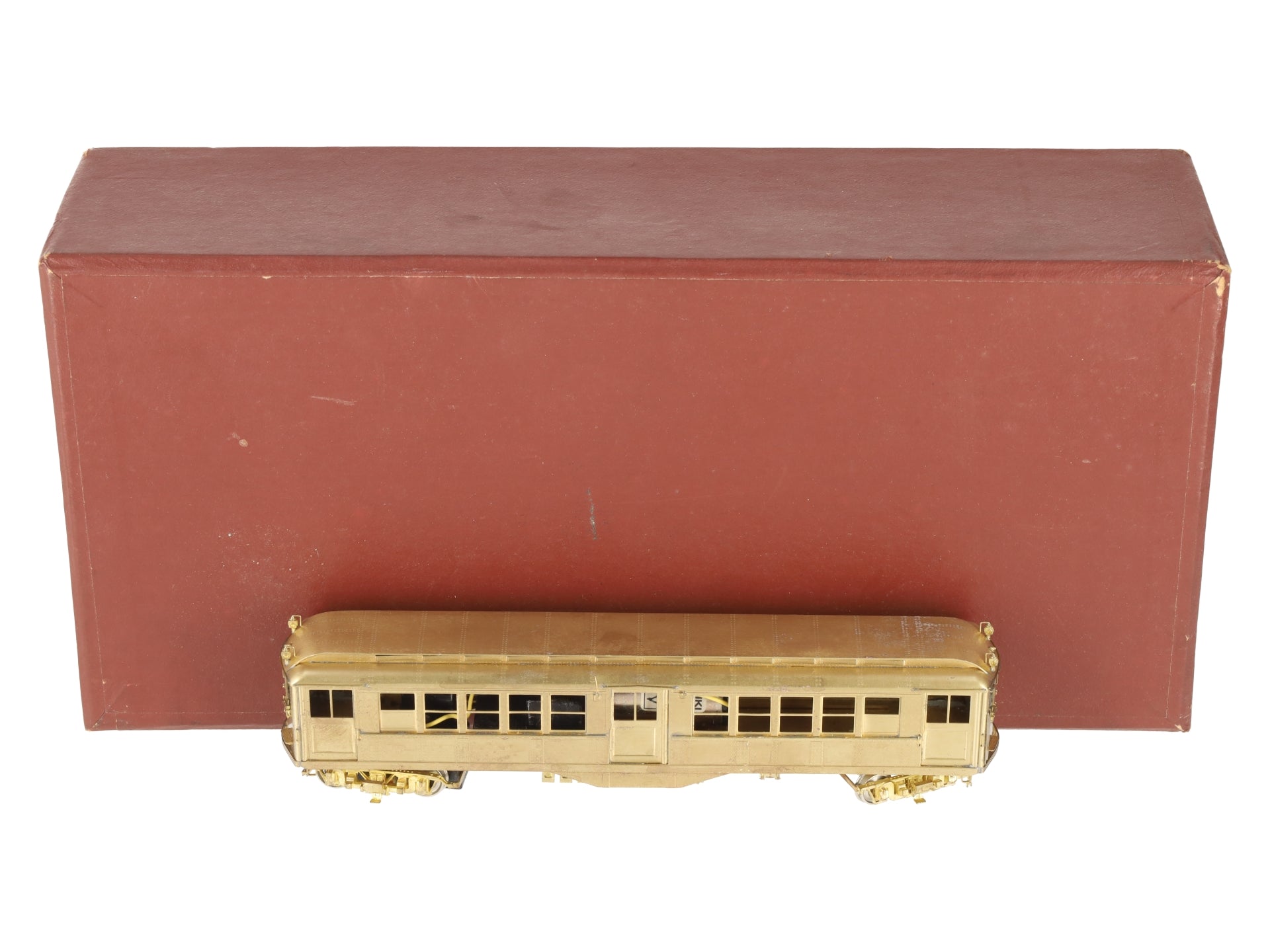 WP Car Corps HO Scale BRASS Powered IRT Low V Subway Car- Unpainted VG/Box