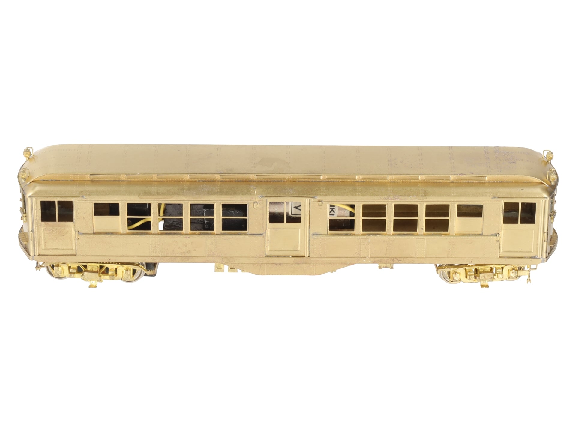 WP Car Corps HO Scale BRASS Powered IRT Low V Subway Car- Unpainted VG/Box