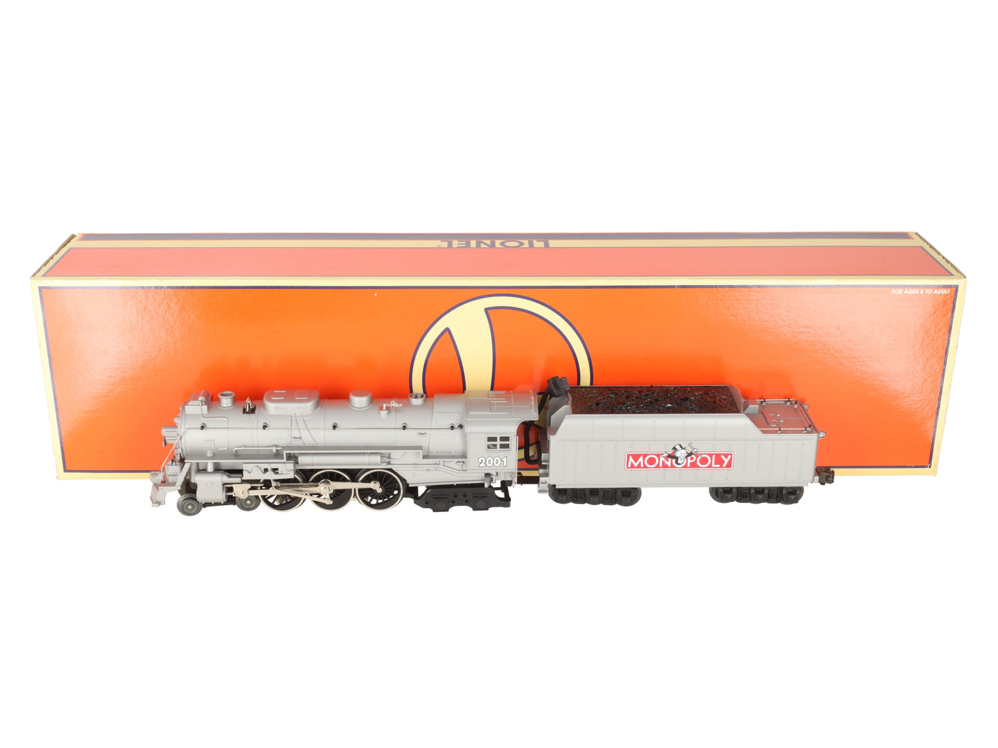 Lionel 6-52225 Monopoly 4-6-4 Pewter Hudson Steam Locomotive #2000 EX/Box