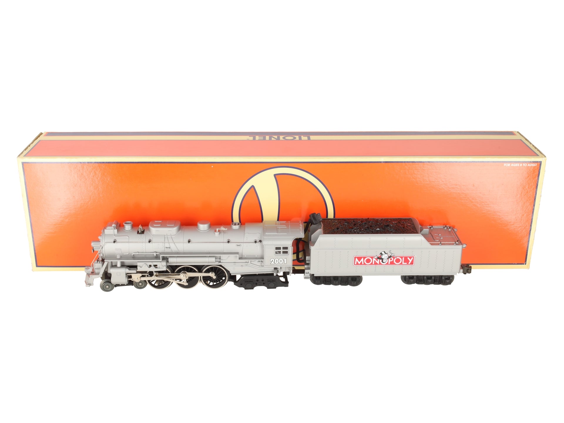Lionel 6-52225 Monopoly 4-6-4 Pewter Hudson Steam Locomotive #2000 EX/Box