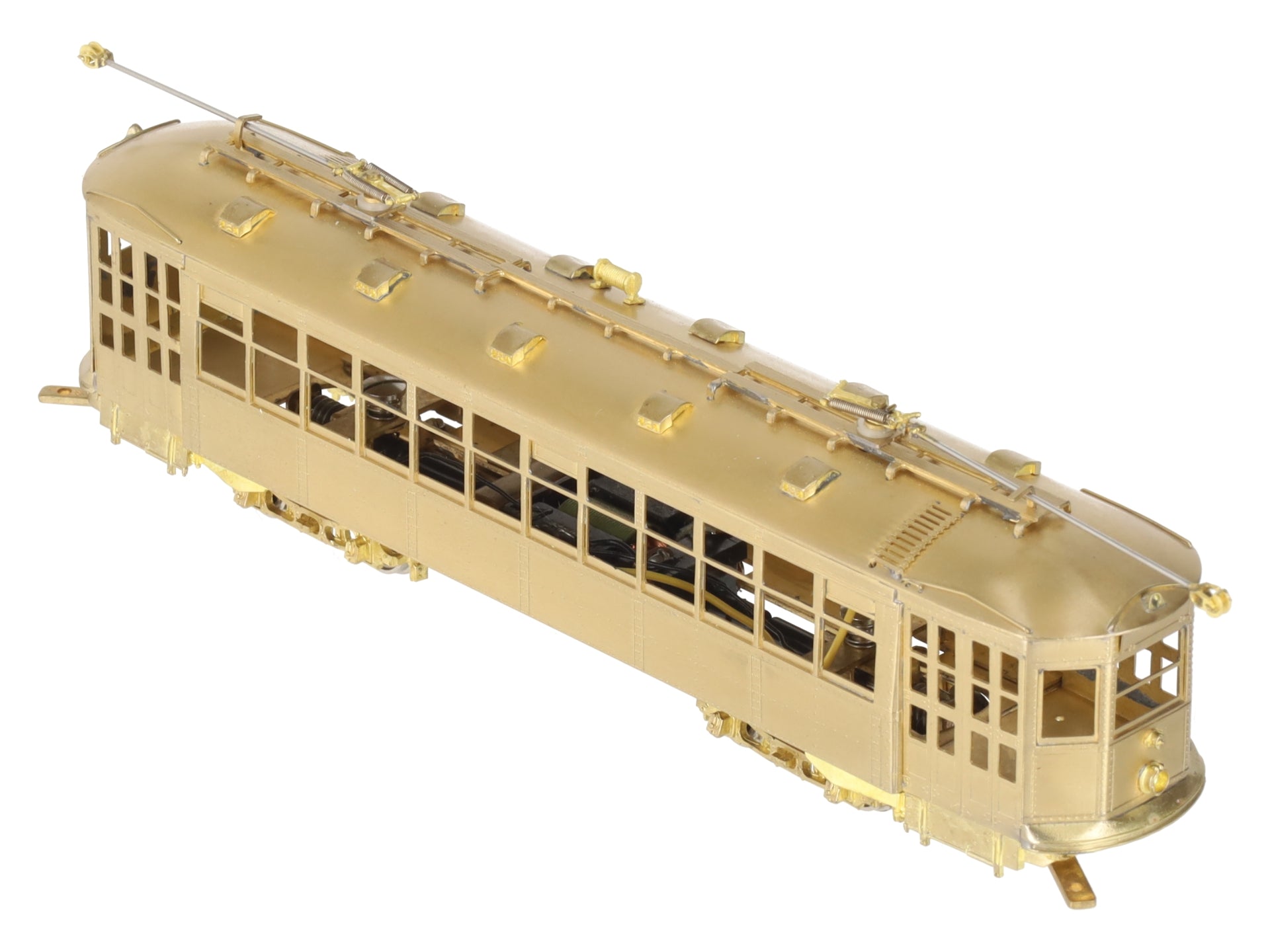 MTS Imports HO Scale BRASS Boston Type 5 Streetcar - Unpainted EX/Box