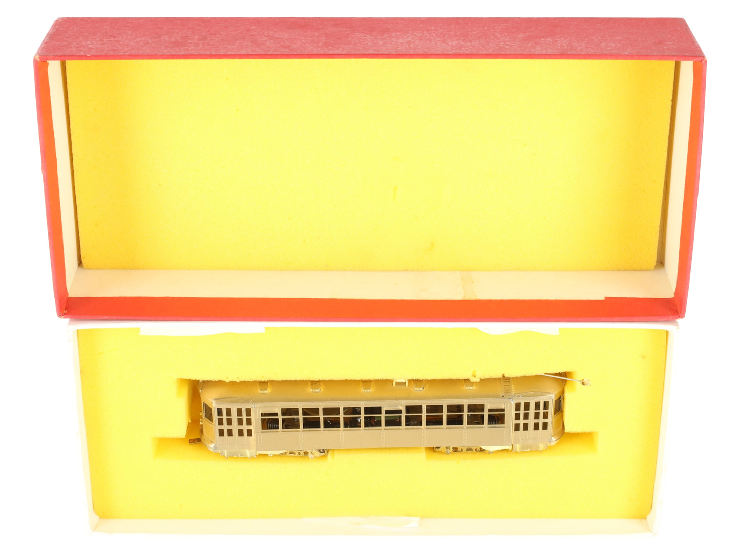 MTS Imports HO Scale BRASS Boston Type 5 Streetcar - Unpainted EX/Box