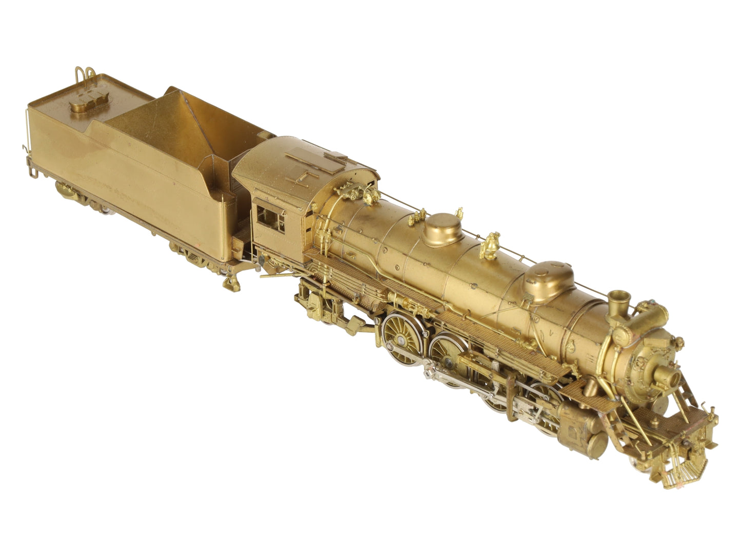 Nickel Plate Products HO Scale BRASS 2-8-2 Steam Locomotive w/ Tender- Unpainted VG