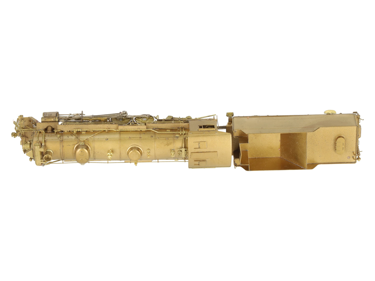 Nickel Plate Products HO Scale BRASS 2-8-2 Steam Locomotive w/ Tender- Unpainted VG