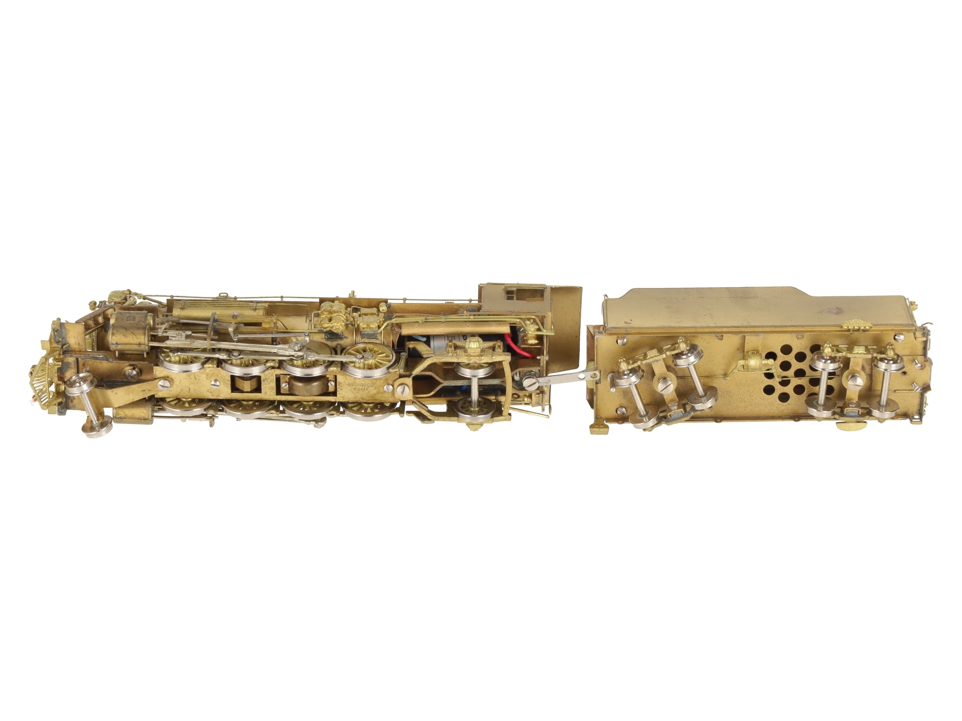 Nickel Plate Products HO Scale BRASS 2-8-2 Steam Locomotive w/ Tender- Unpainted VG