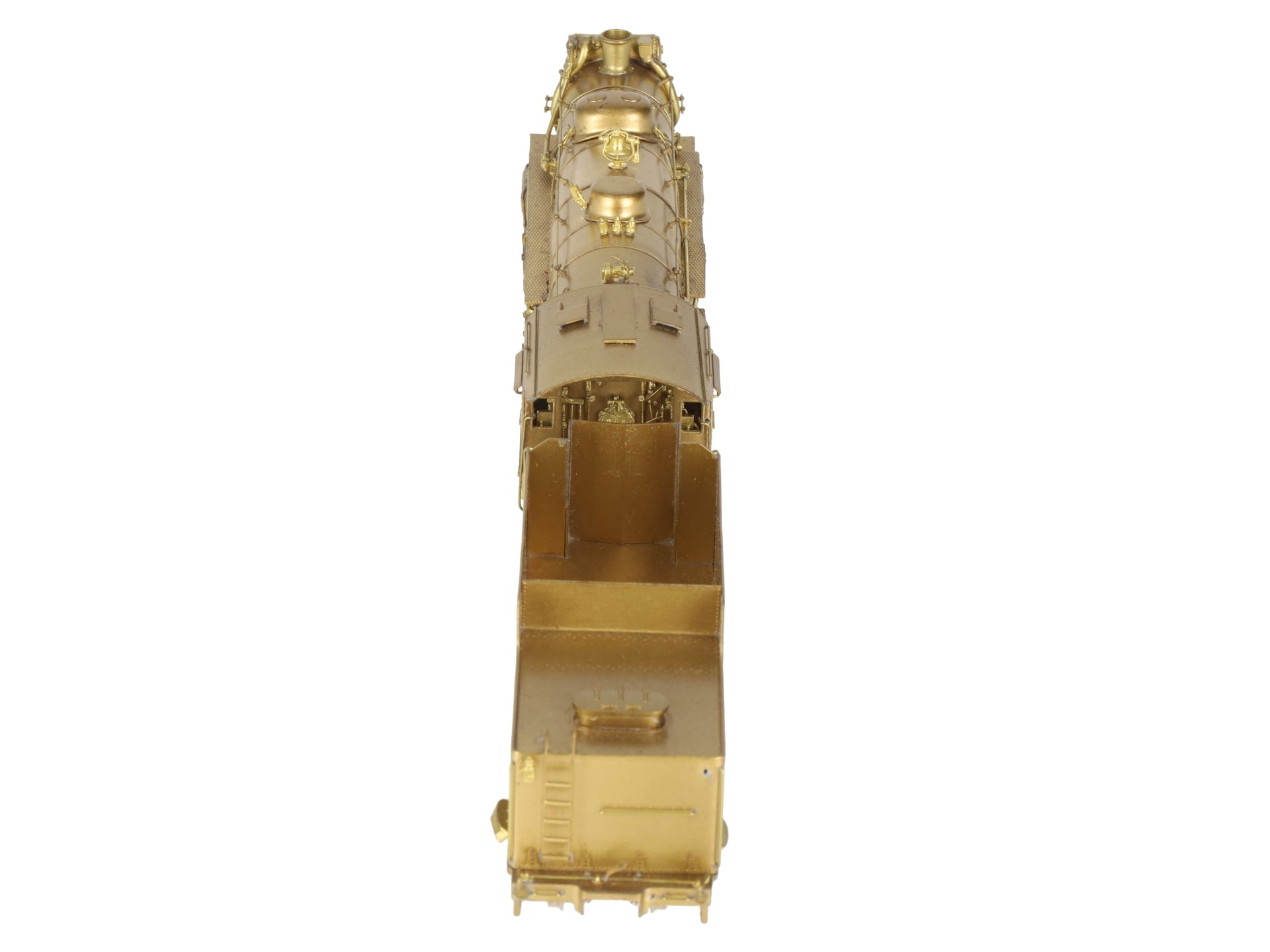 Nickel Plate Products HO Scale BRASS 2-8-2 Steam Locomotive w/ Tender- Unpainted VG
