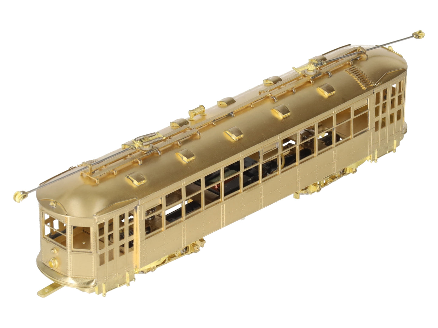 MTS Imports HO Scale BRASS Boston Type 5 Streetcar - Unpainted EX/Box