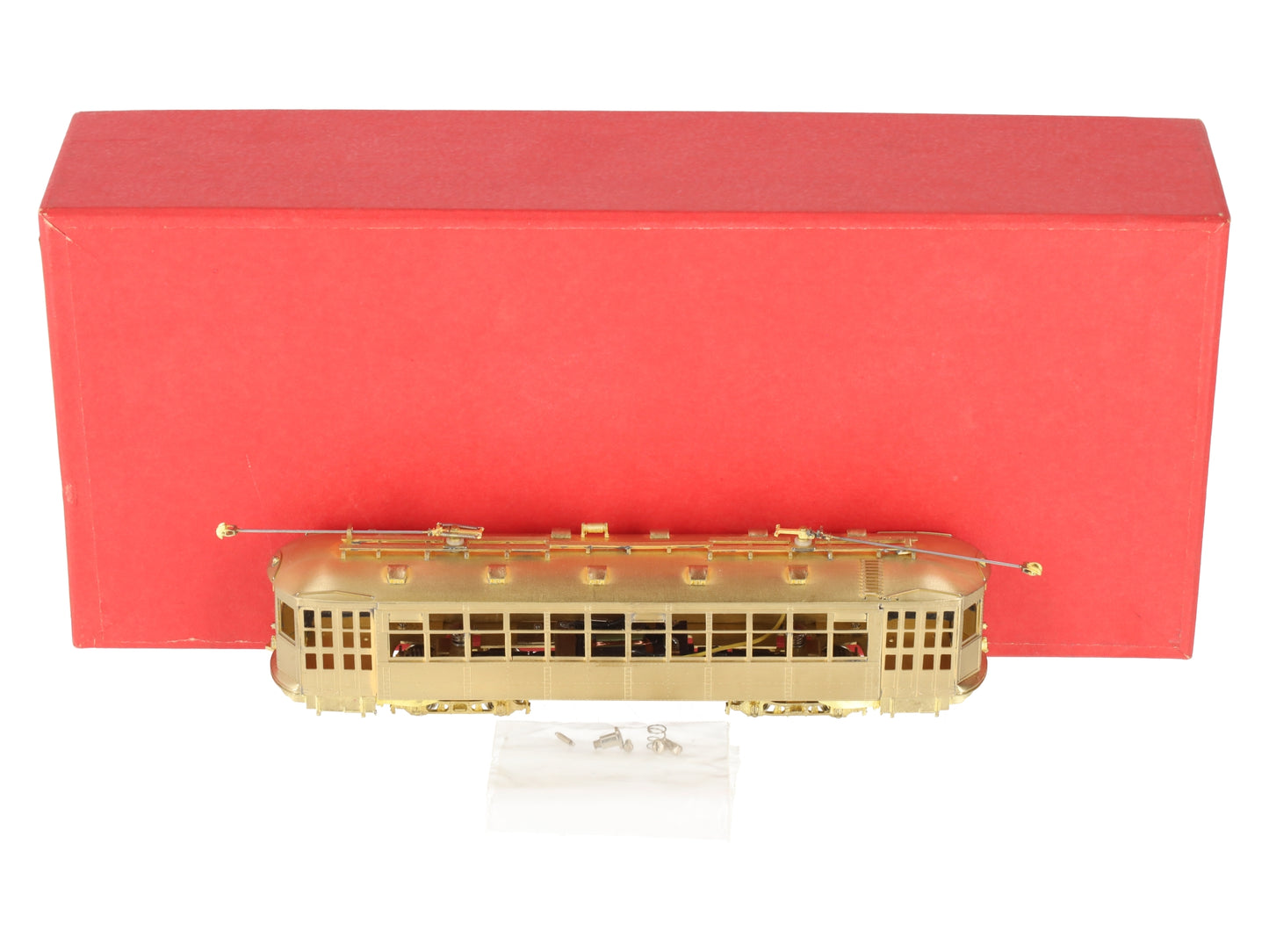 MTS Imports HO Scale BRASS Boston Type 5 Streetcar - Unpainted EX/Box