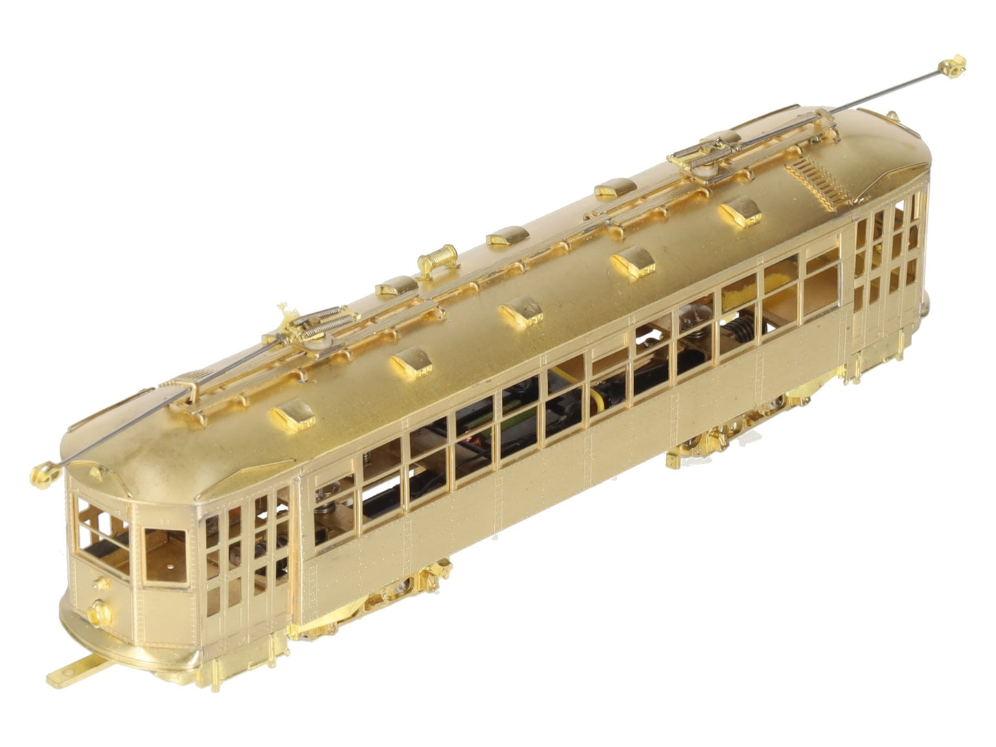 MTS Imports HO Scale BRASS Boston Type 5 Streetcar - Unpainted EX/Box