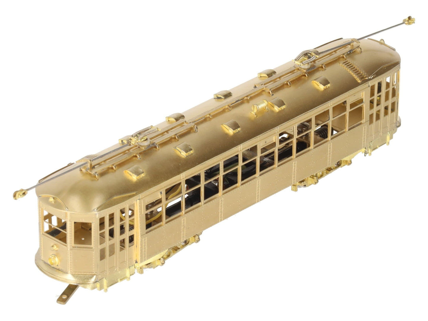 MTS Imports HO Scale BRASS Boston Type 5 Streetcar - Unpainted EX/Box