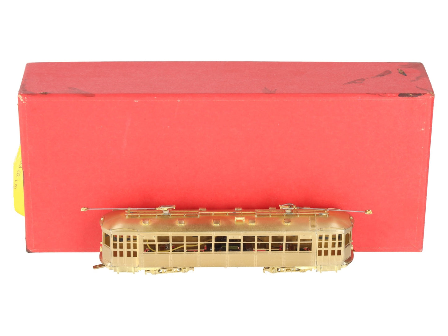 MTS Imports HO Scale BRASS Boston Type 5 Streetcar - Unpainted EX/Box