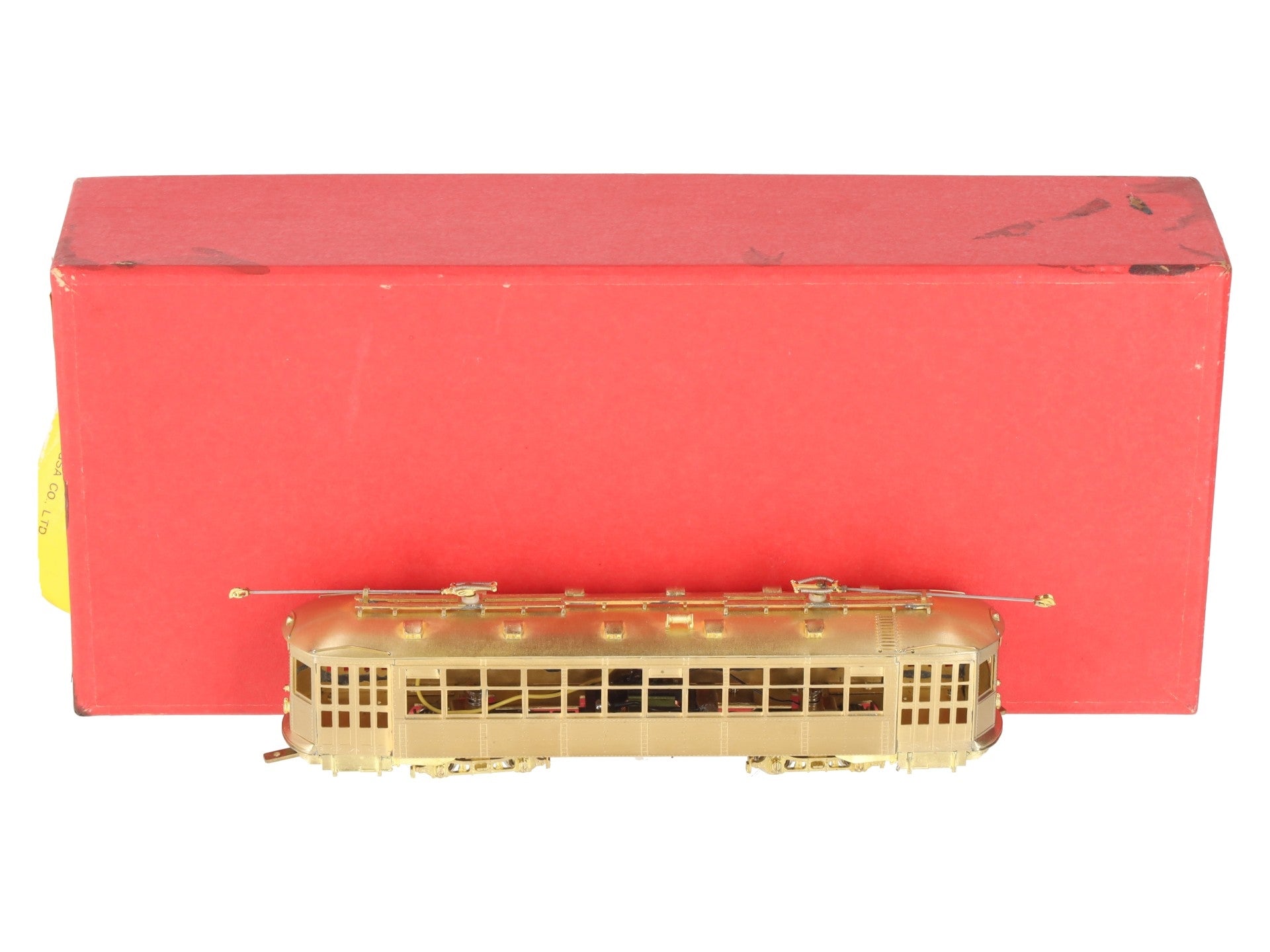 MTS Imports HO Scale BRASS Boston Type 5 Streetcar - Unpainted EX/Box