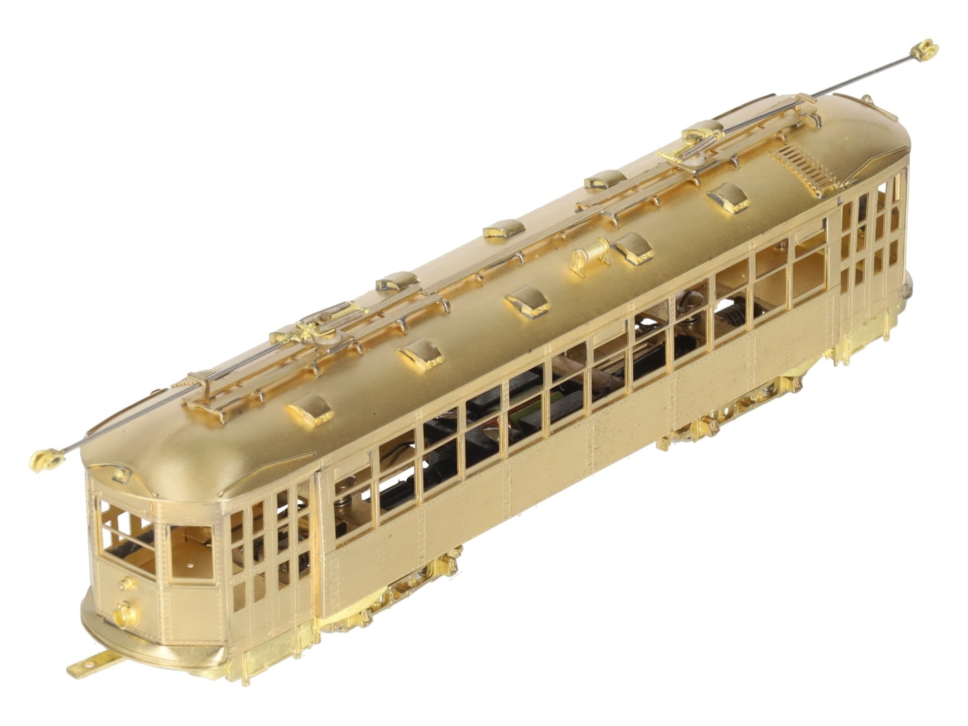 MTS Imports HO Scale BRASS Boston Type 5 Streetcar - Unpainted EX/Box