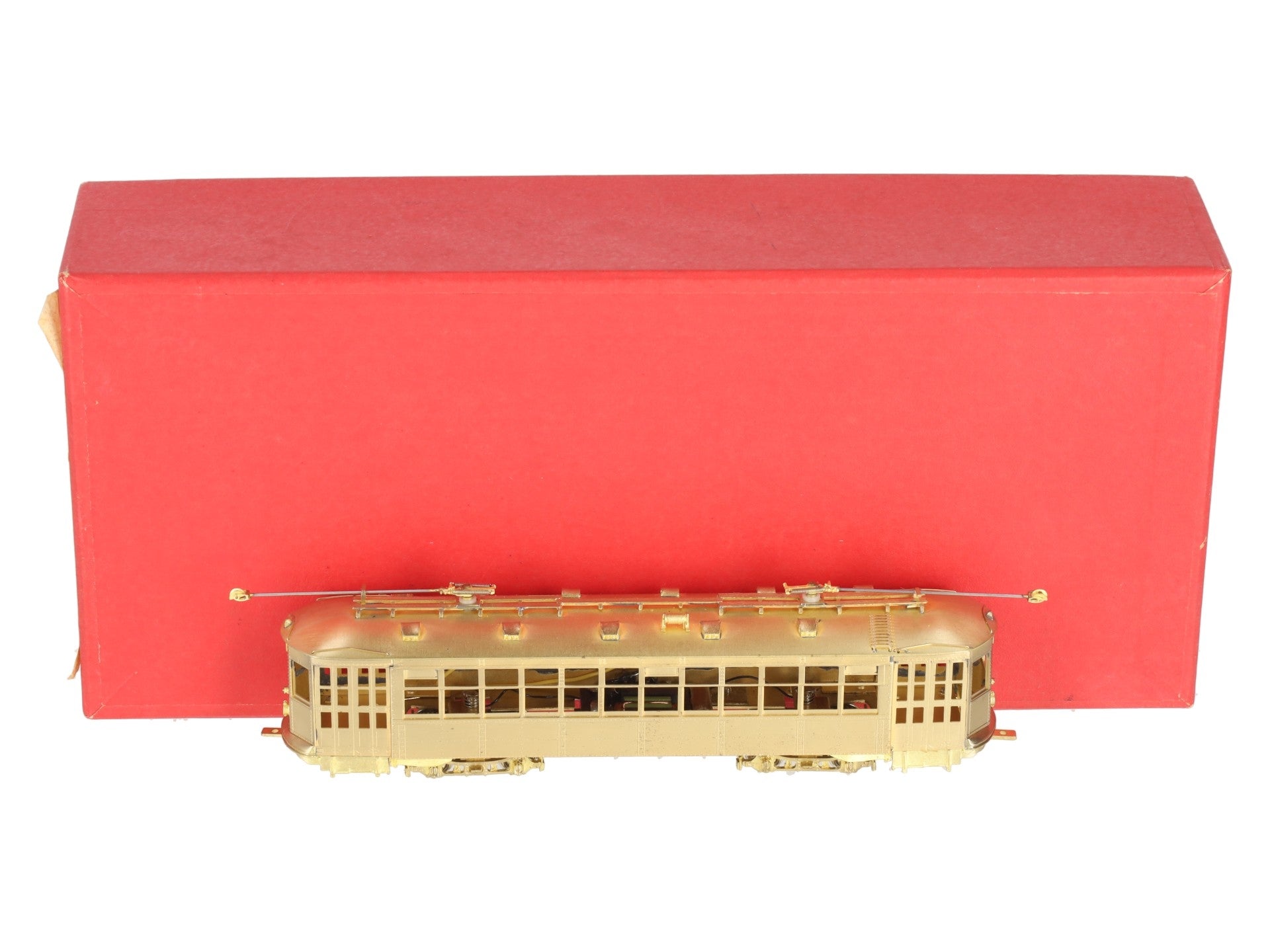 MTS Imports HO Scale BRASS Boston Type 5 Streetcar - Unpainted EX/Box