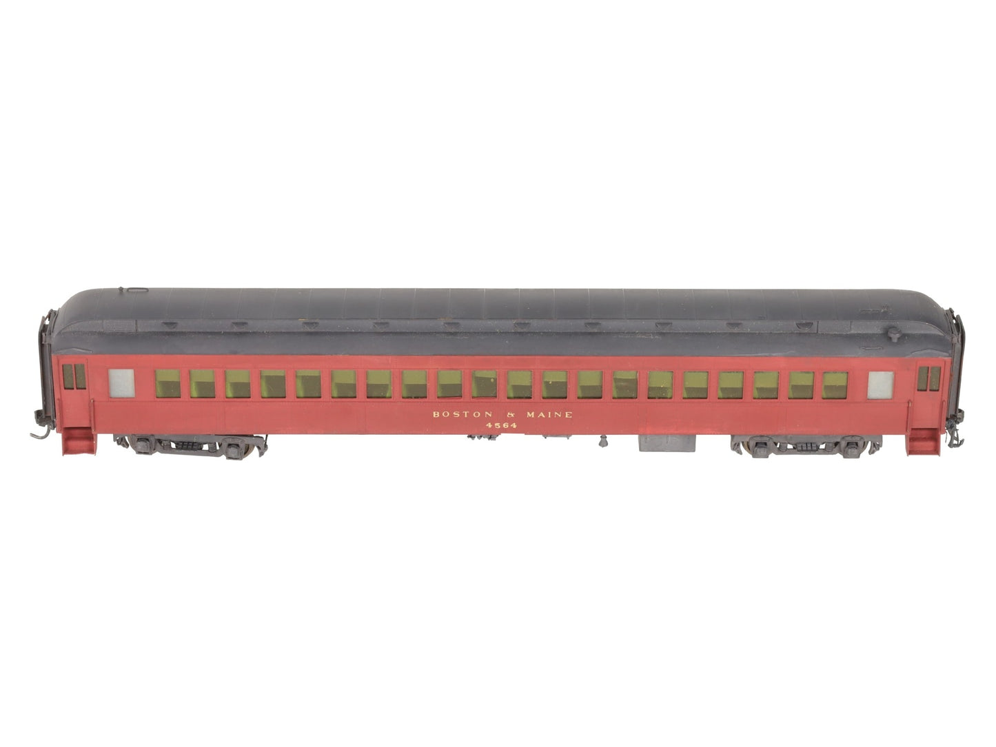 HO Scale BRASS Boston & Maine Coach Passenger Car- Painted