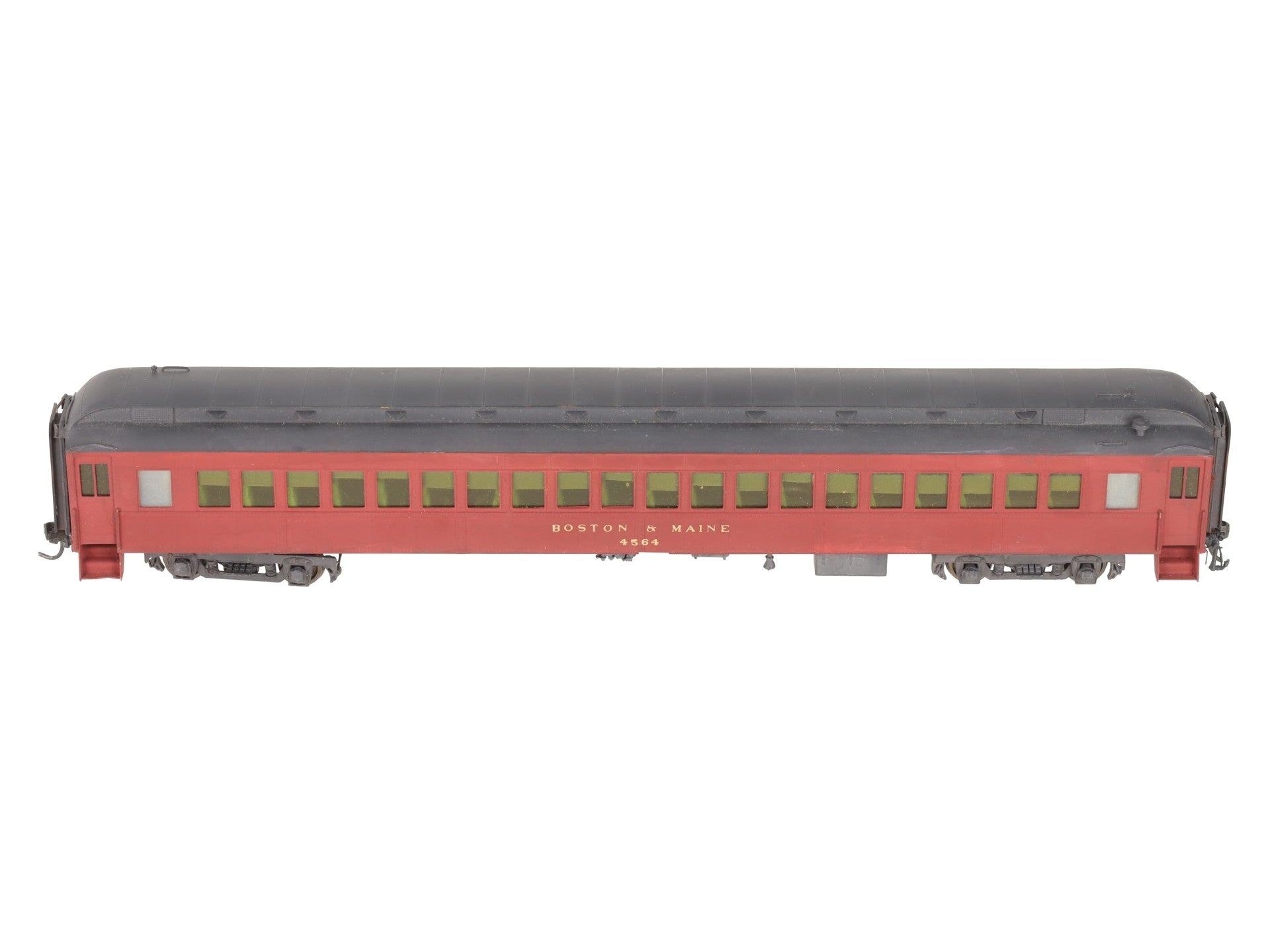 HO Scale BRASS Boston & Maine Coach Passenger Car- Painted