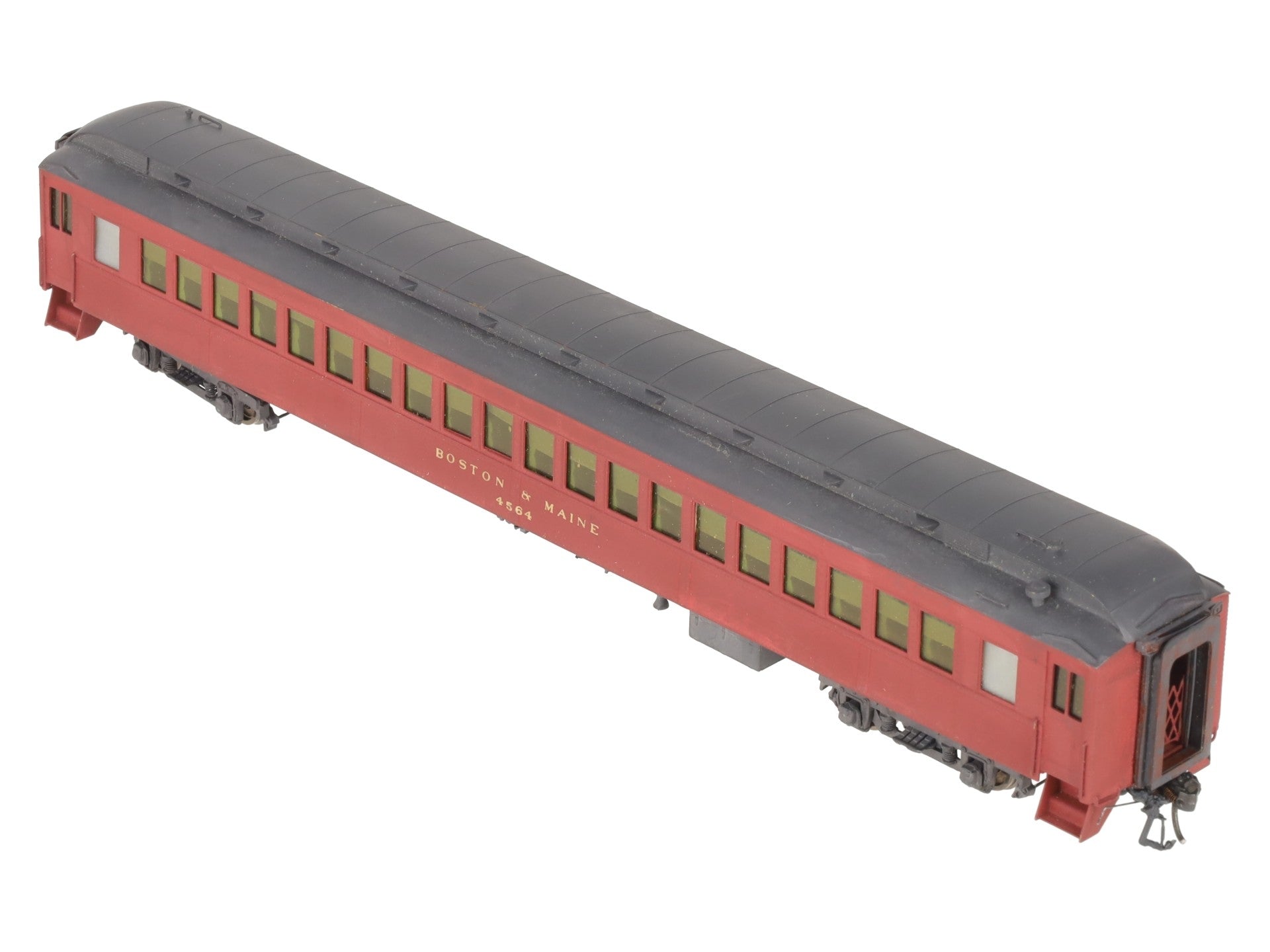 HO Scale BRASS Boston & Maine Coach Passenger Car- Painted