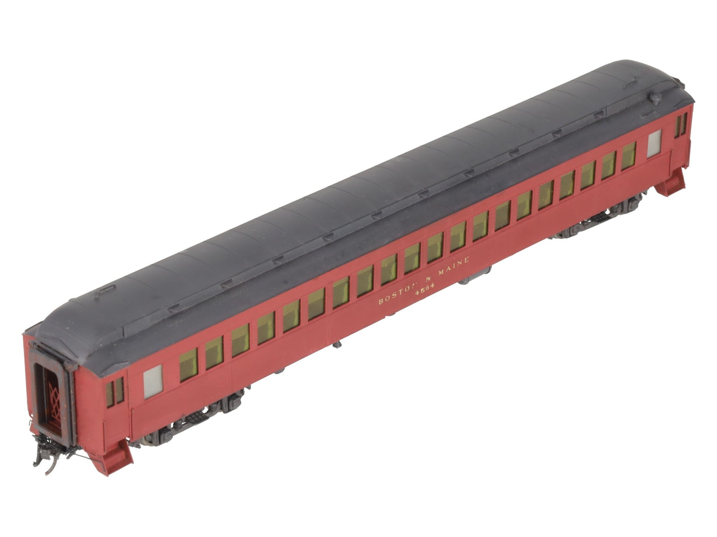HO Scale BRASS Boston & Maine Coach Passenger Car- Painted